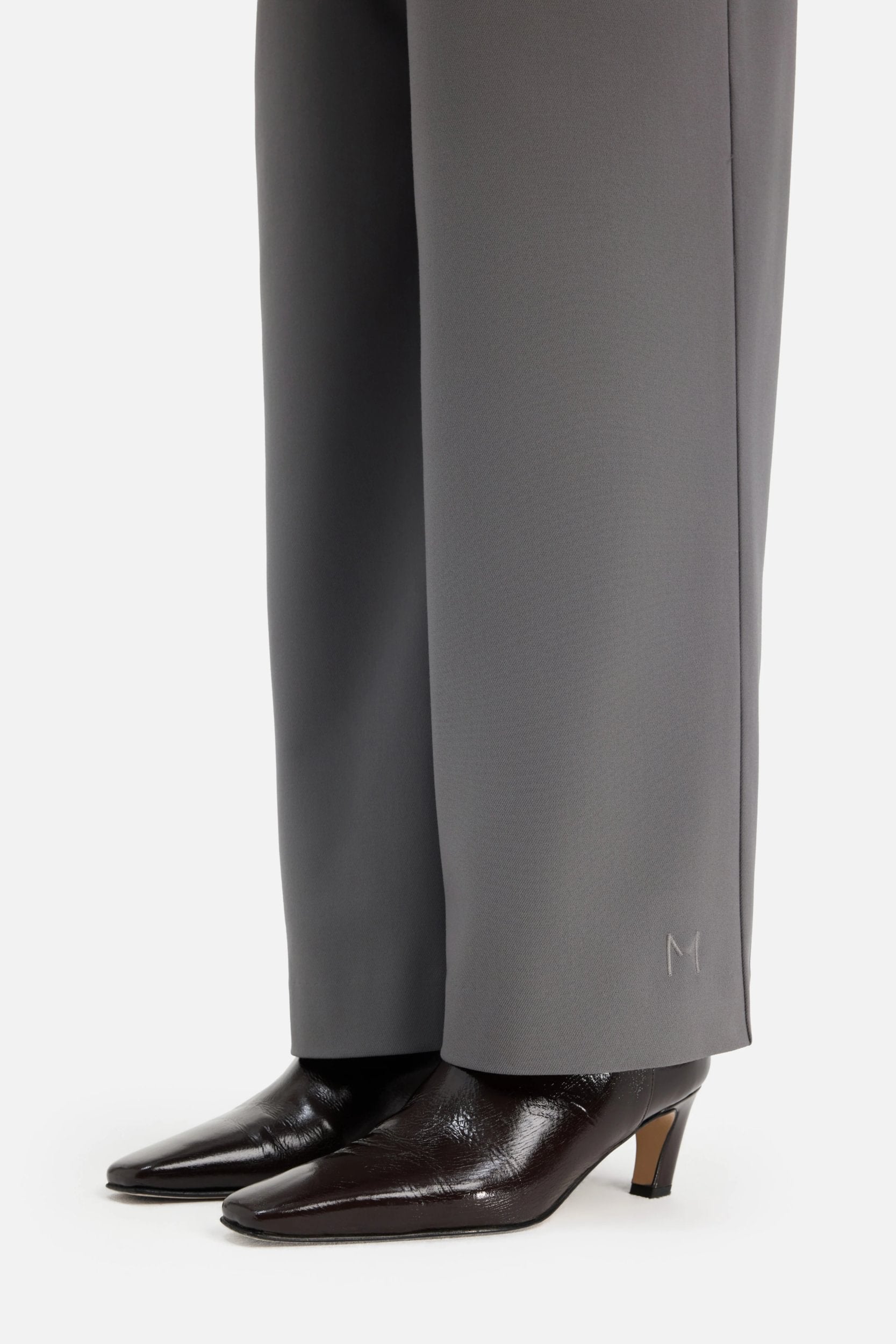 Pleated Trousers | Carbon Grey