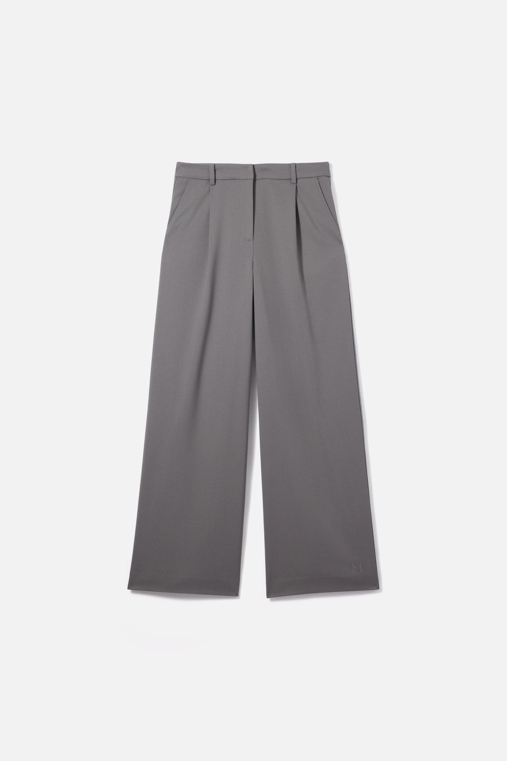 Pleated Trousers | Carbon Grey