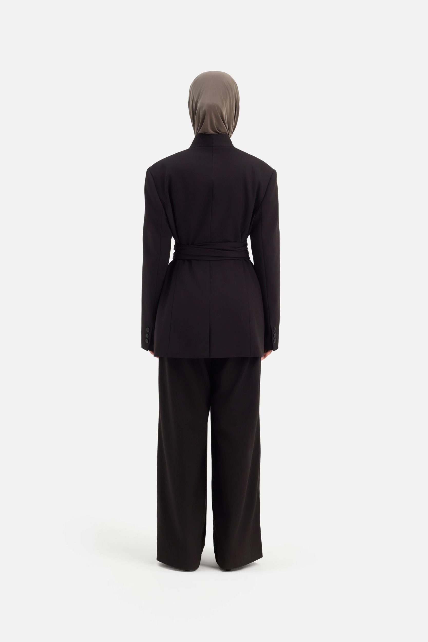 Pleated Trousers | Dark Truffle