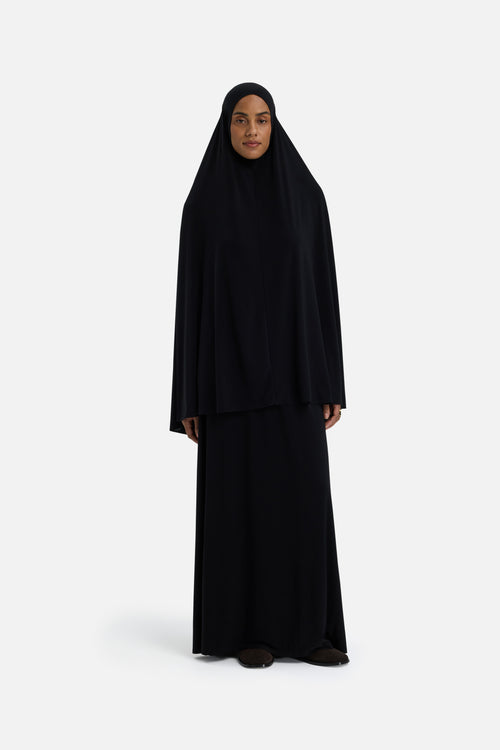 Premium Jersey Khimaar | Black
