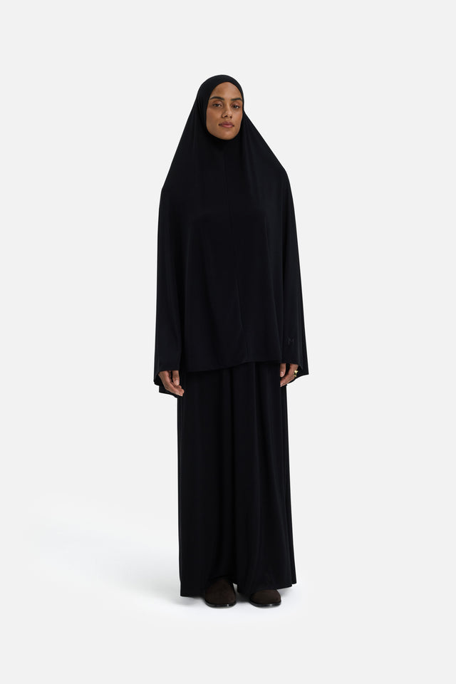 Premium Jersey Khimaar | Black