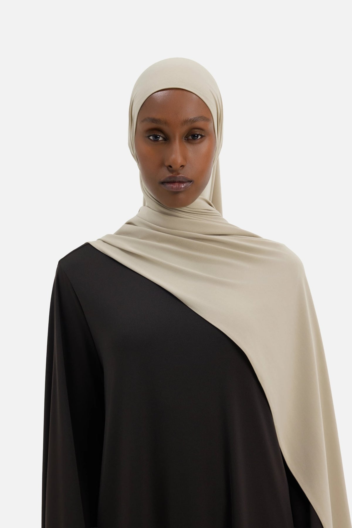 Premium Jersey Scarf | Almond Cream
