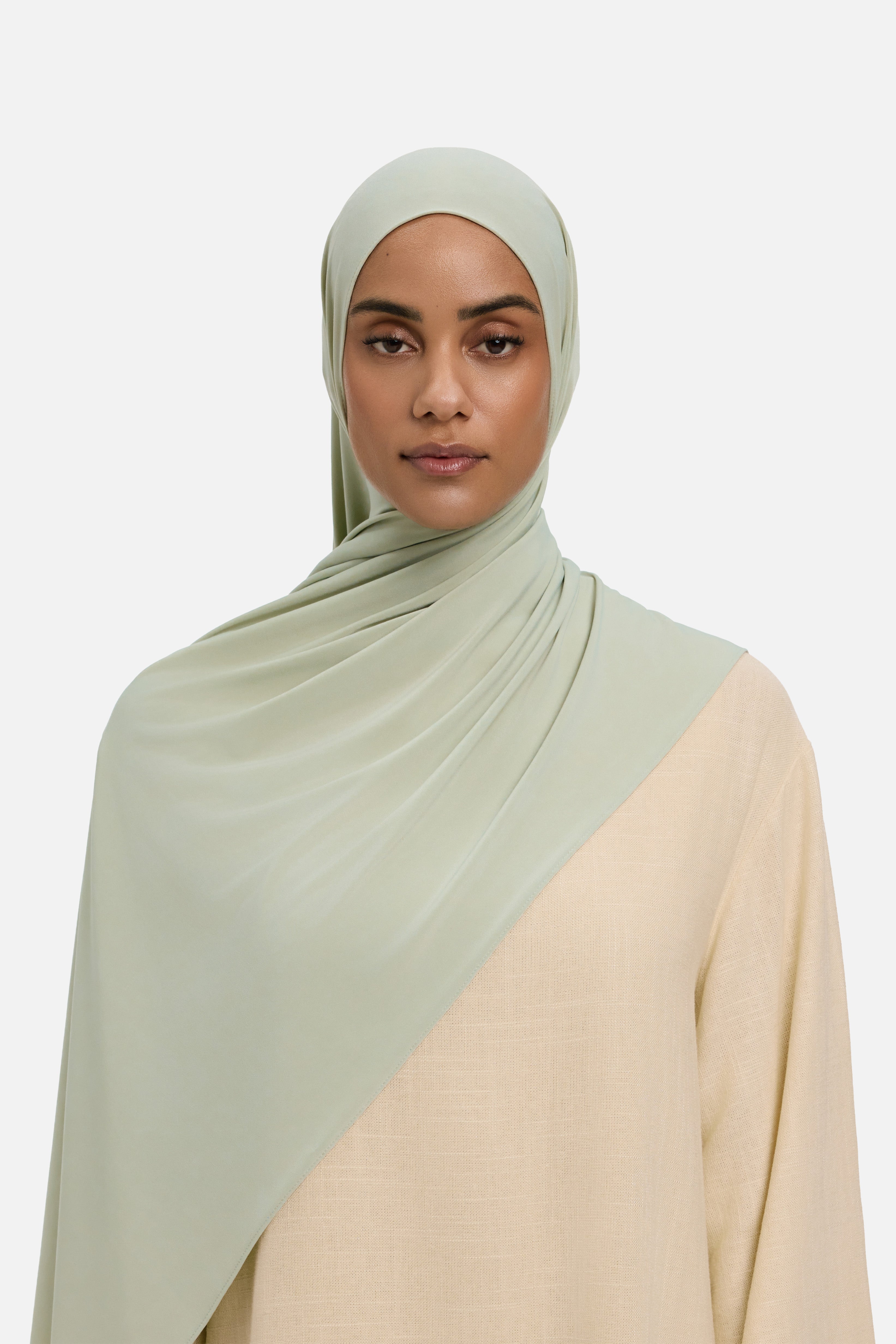 Premium Jersey Scarf | Aqua Gray