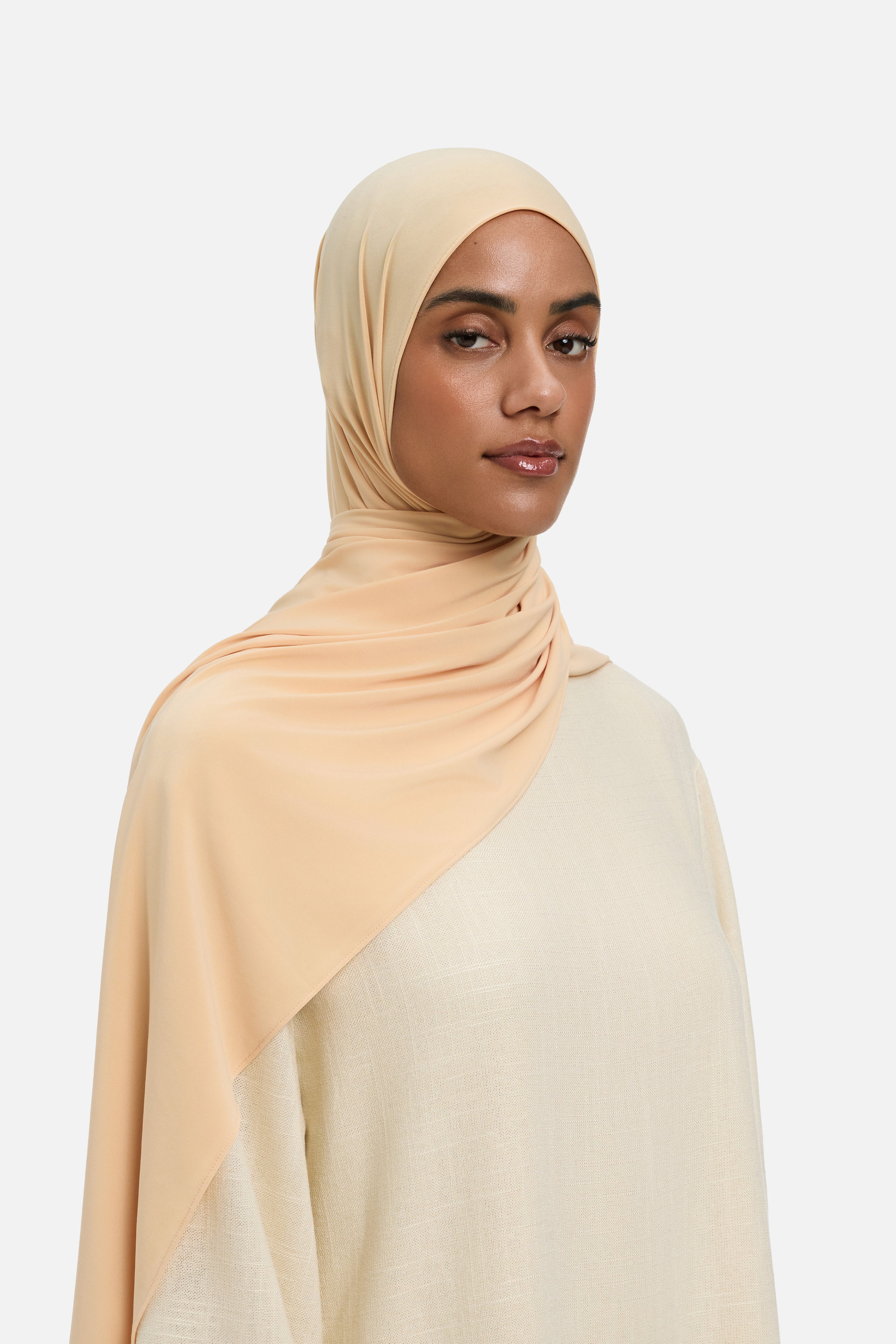Premium Jersey Scarf | Beige Rose