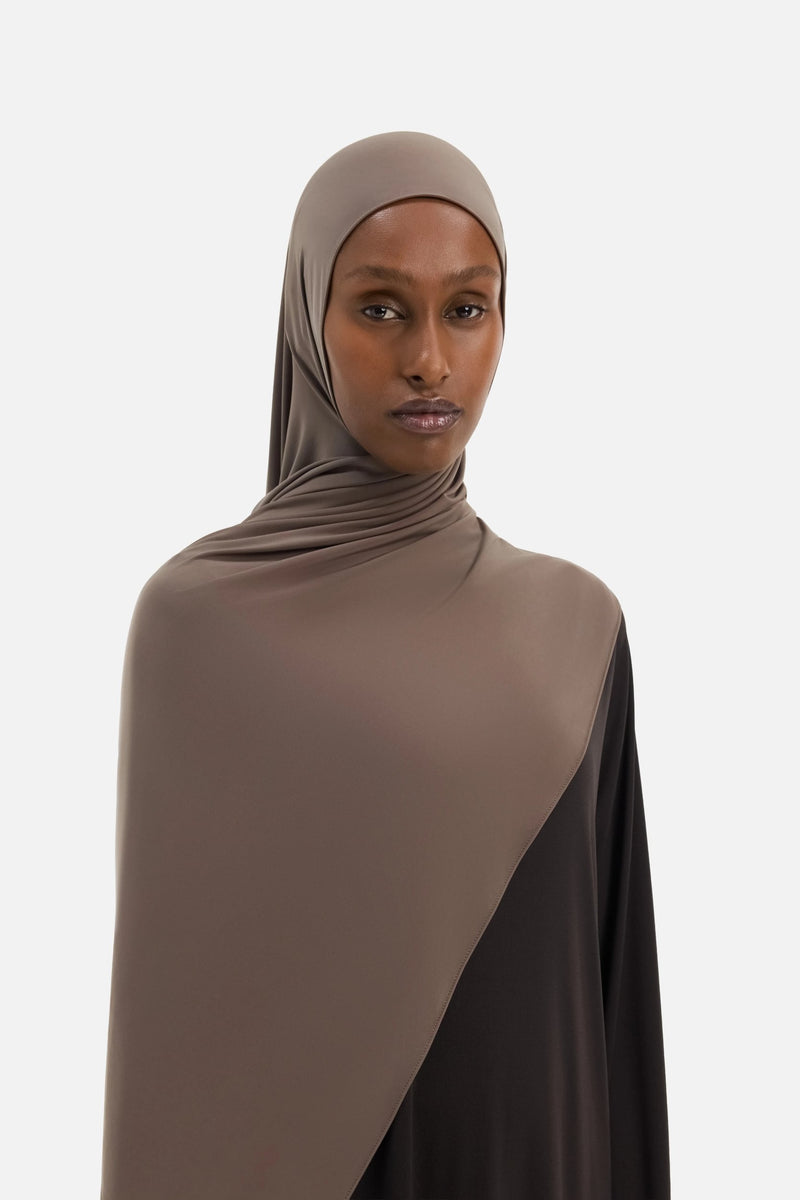 Hijab Premium M Ash Brown