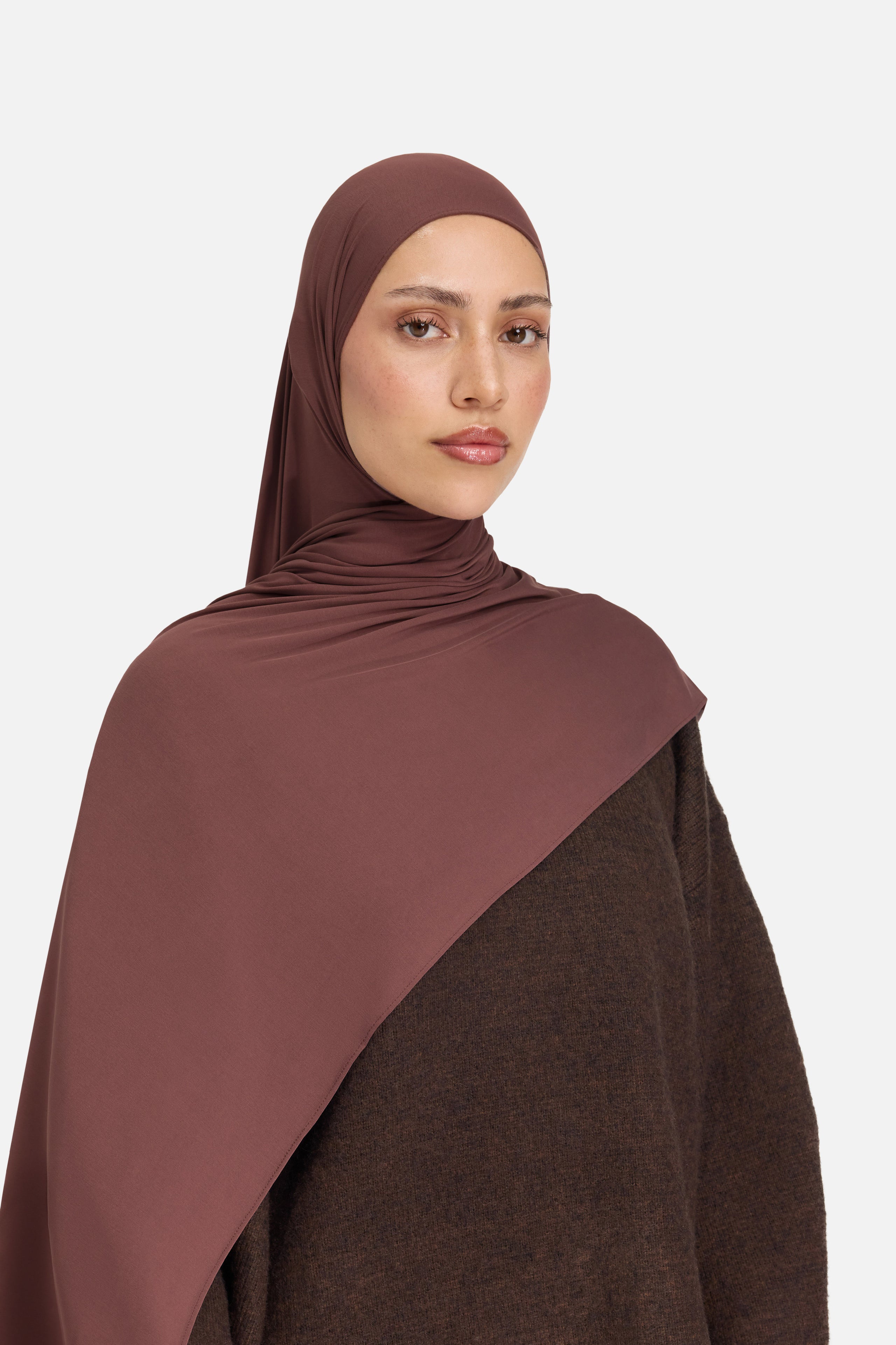 Premium Jersey Scarf | Burnt Red