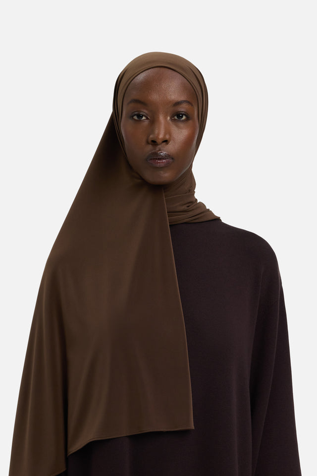 Premium Jersey Scarf | Chocolate