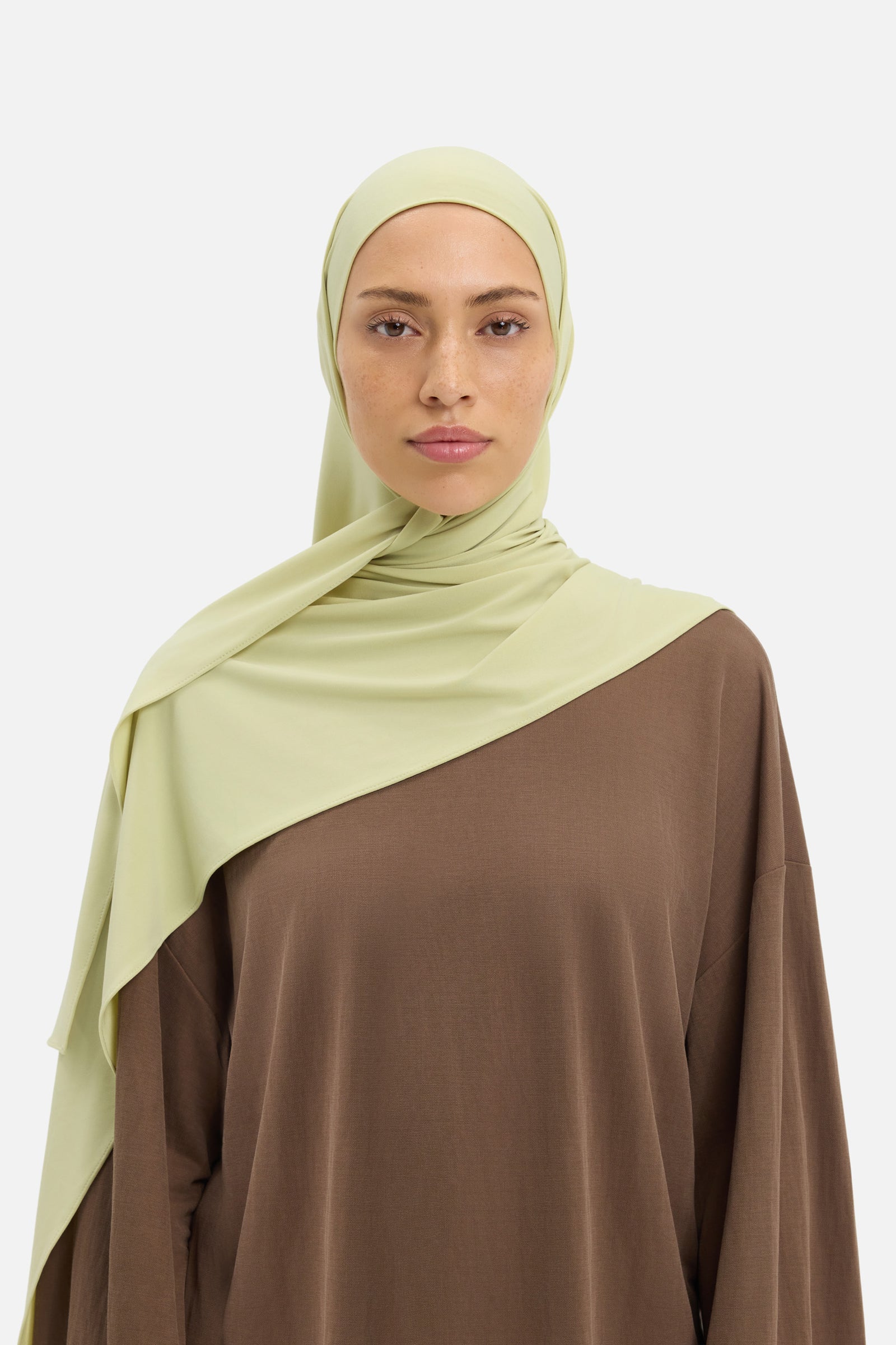 Premium Jersey Scarf | Iced Olive