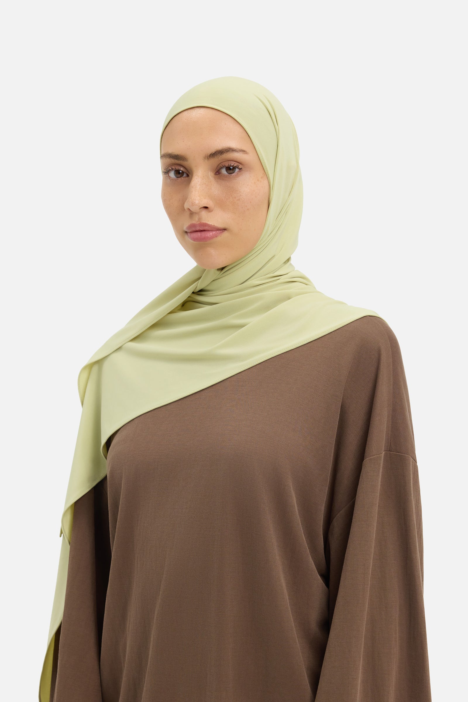 Premium Jersey Scarf | Iced Olive