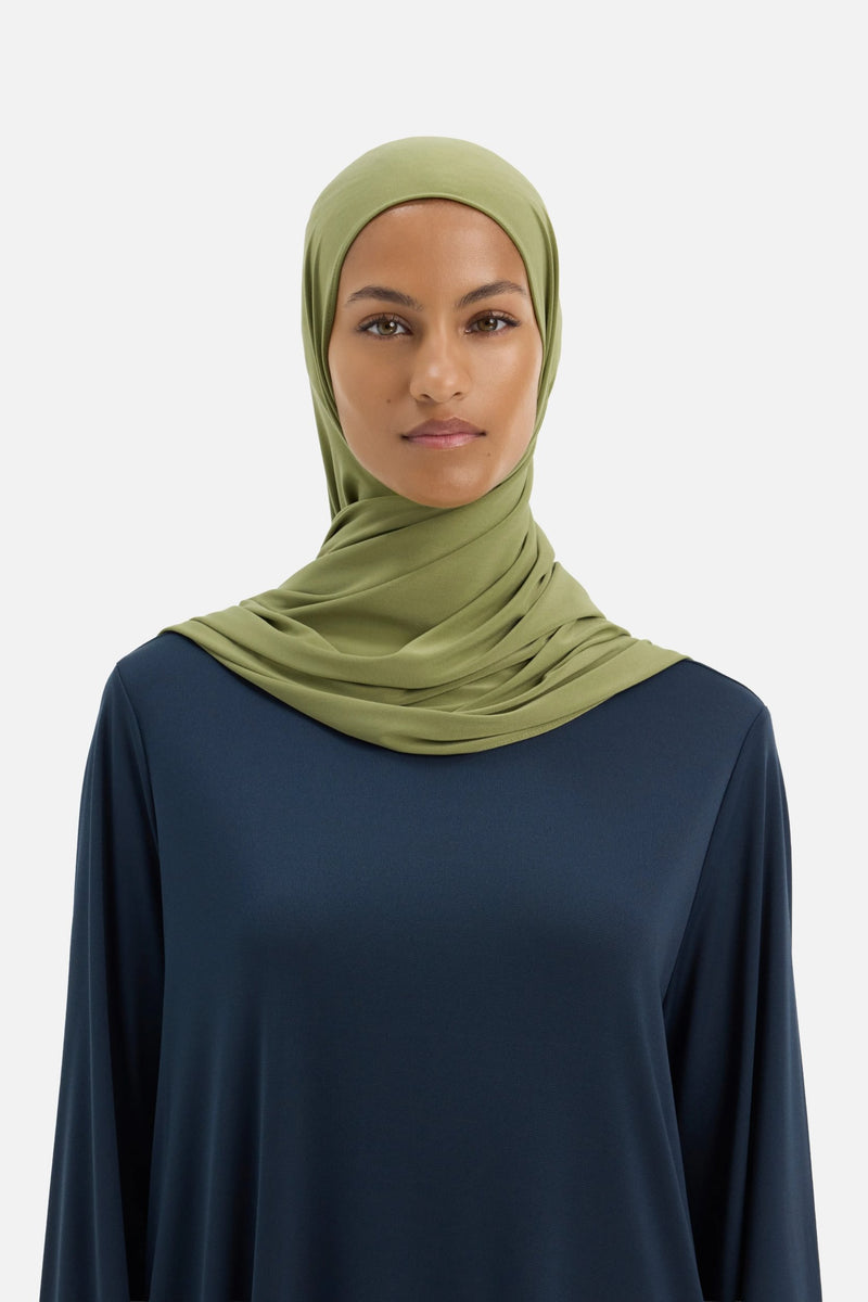 Hijab Premium M Green Olive