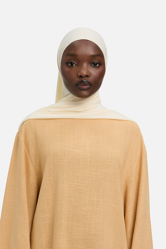 Premium Jersey Scarf | Light Cashew
