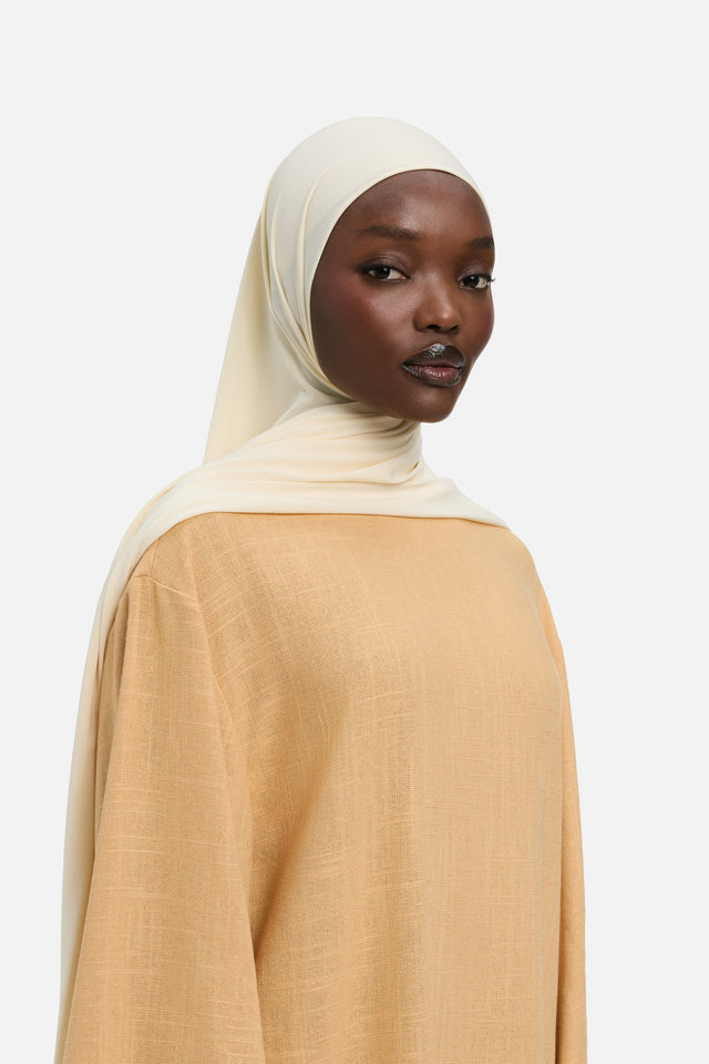 Premium Jersey Scarf | Light Cashew