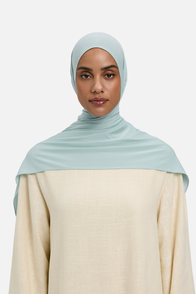 Premium Jersey Scarf | Misty Blue