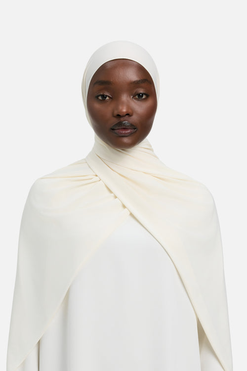 Premium Jersey Scarf | Off White