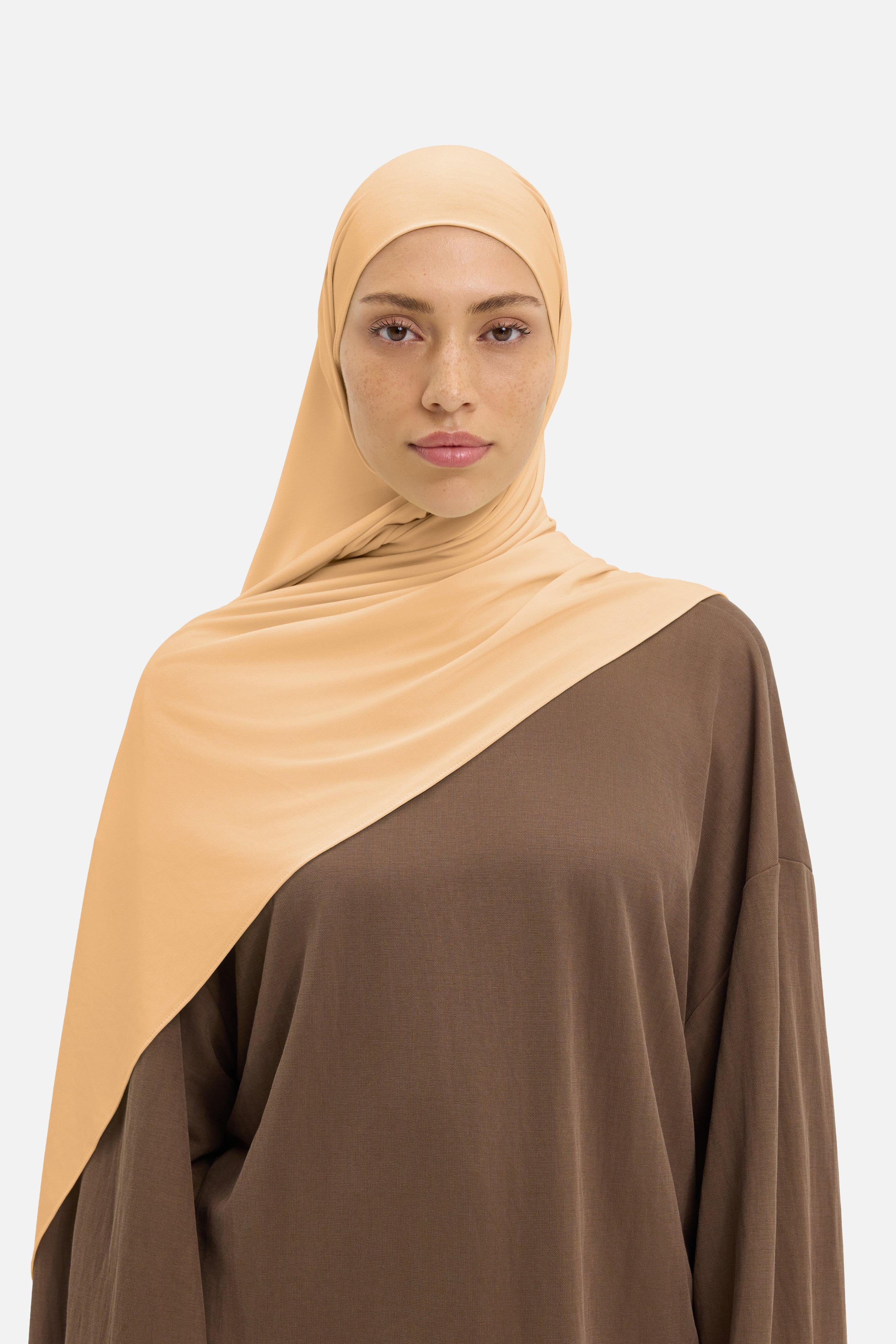 Breathable Jersey Scarf | Soft Biscotti