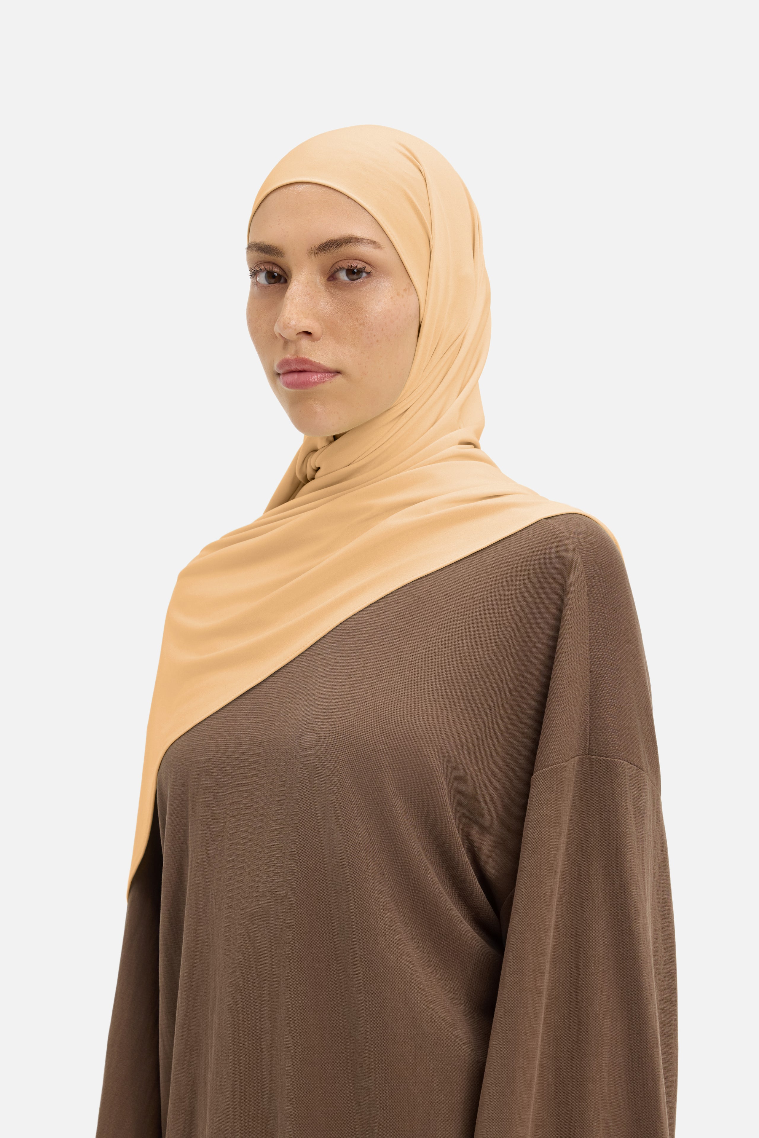 Breathable Jersey Scarf | Soft Biscotti