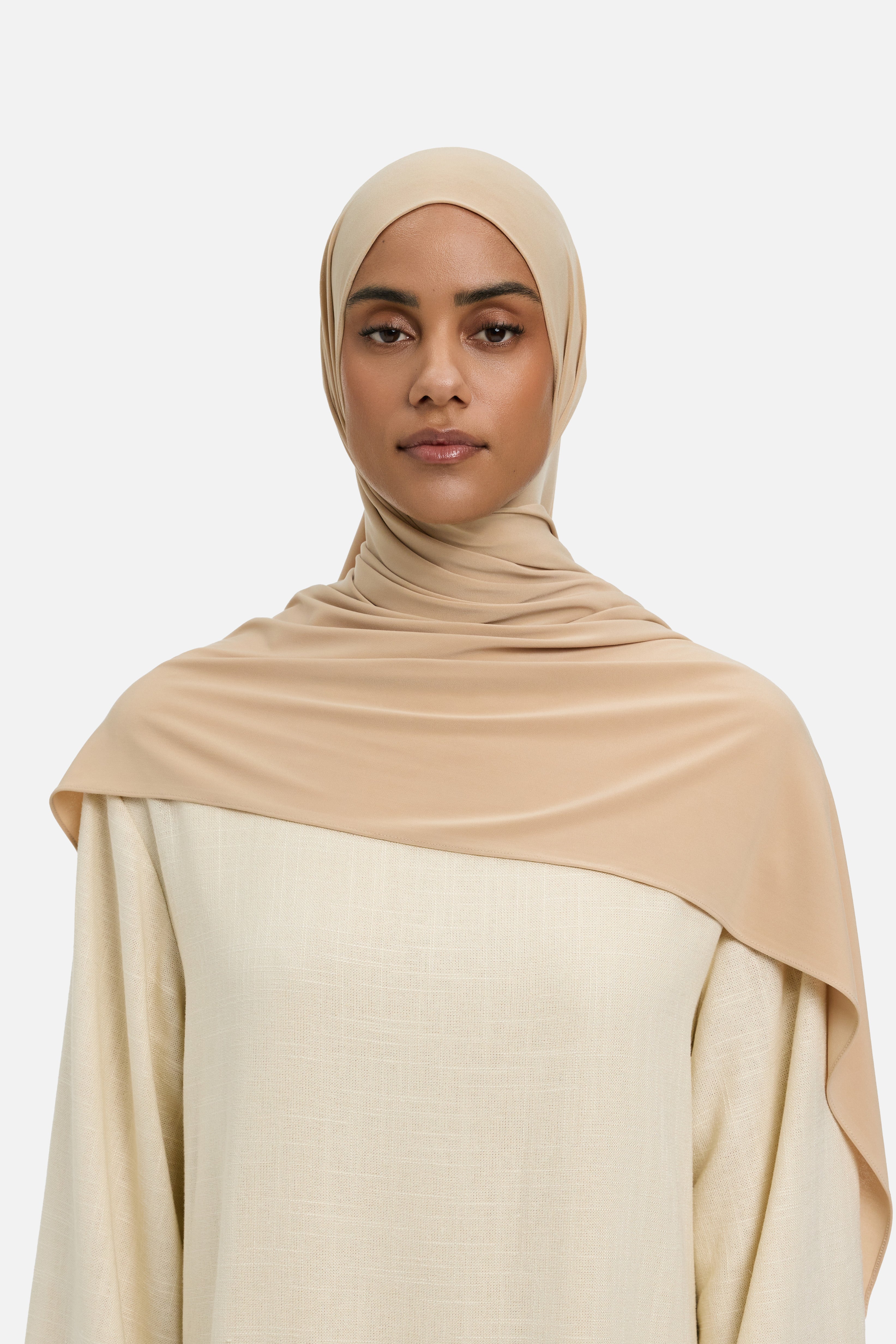 Premium Jersey Scarf | Soft Camel