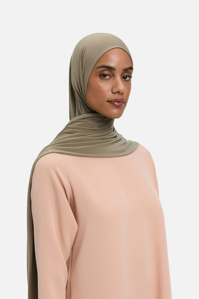 Premium Jersey Scarf | Taupe