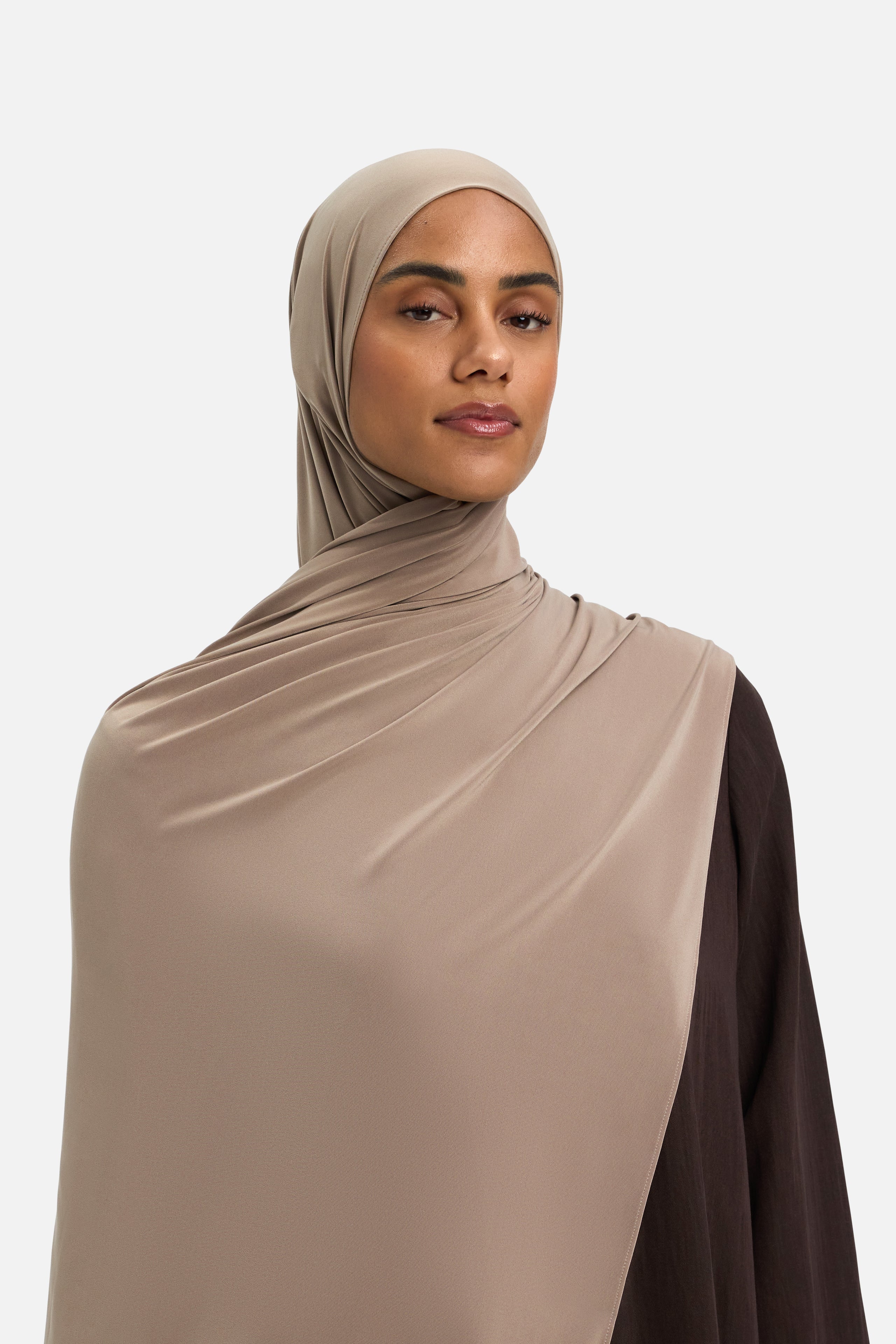 Premium Jersey Scarf | Taupe Rose