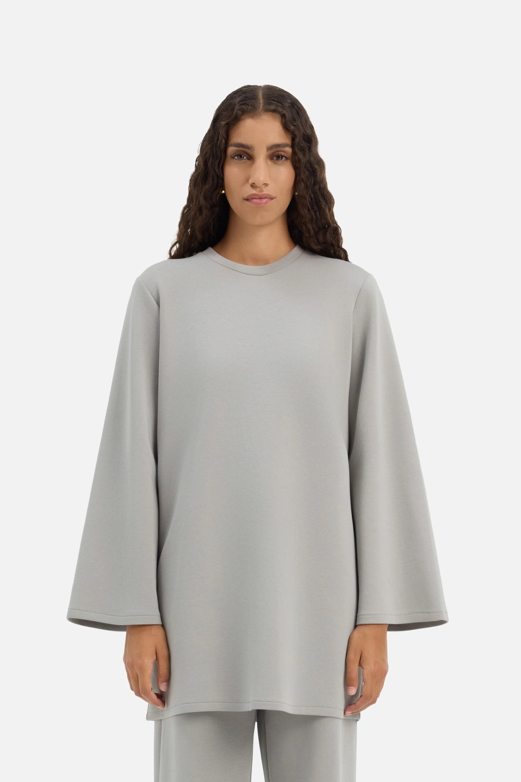 Relaxed Cotton Tee | Pale Grey