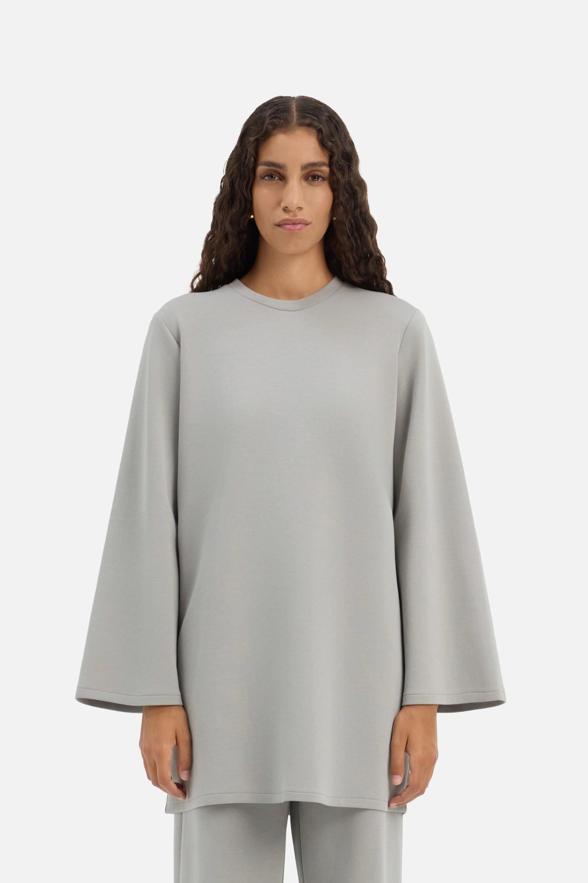 Relaxed Cotton Tee | Pale Grey