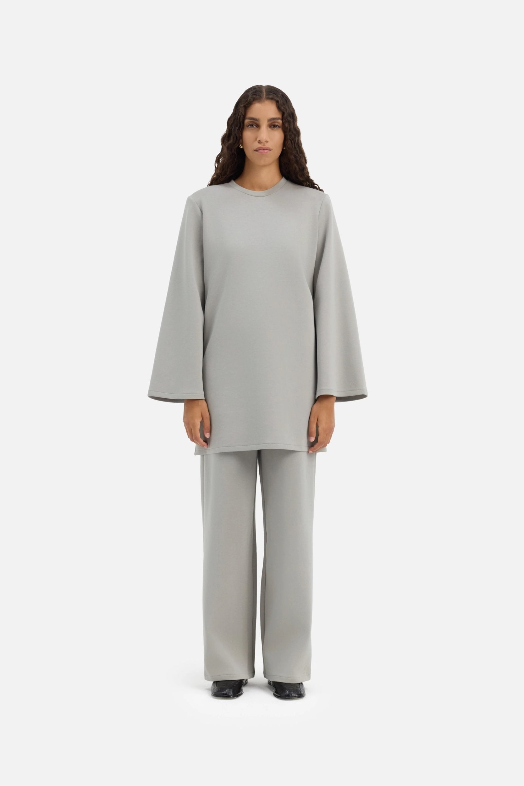 Relaxed Cotton Tee | Pale Grey
