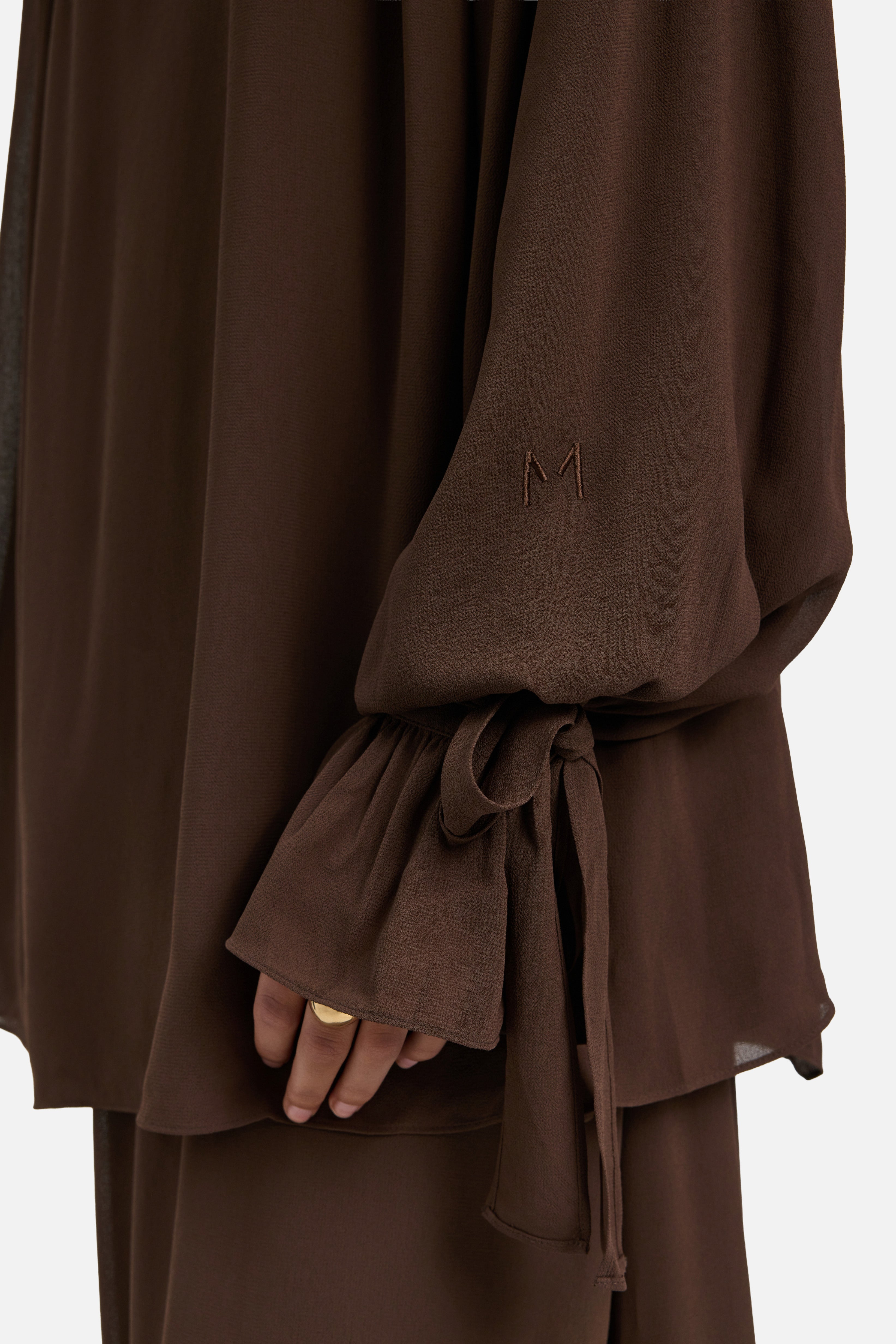 Romantic Ruffle Blouse | Burnt Mocha