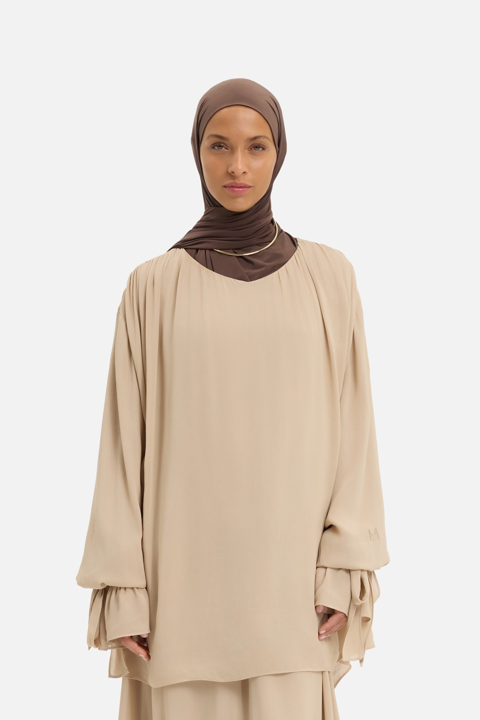 Romantic Ruffle Blouse | Oat