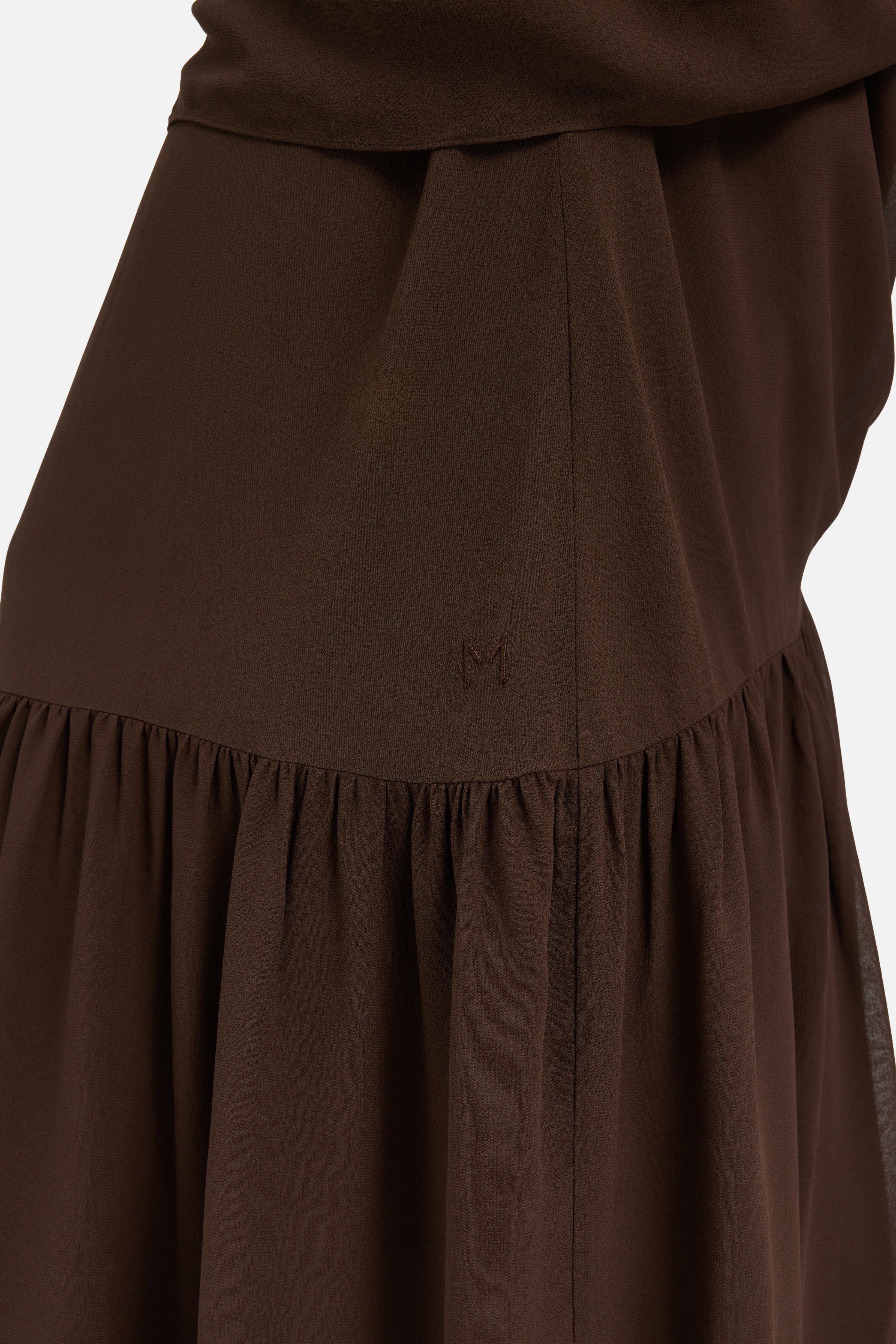 Romantic Ruffle Skirt | Burnt Mocha