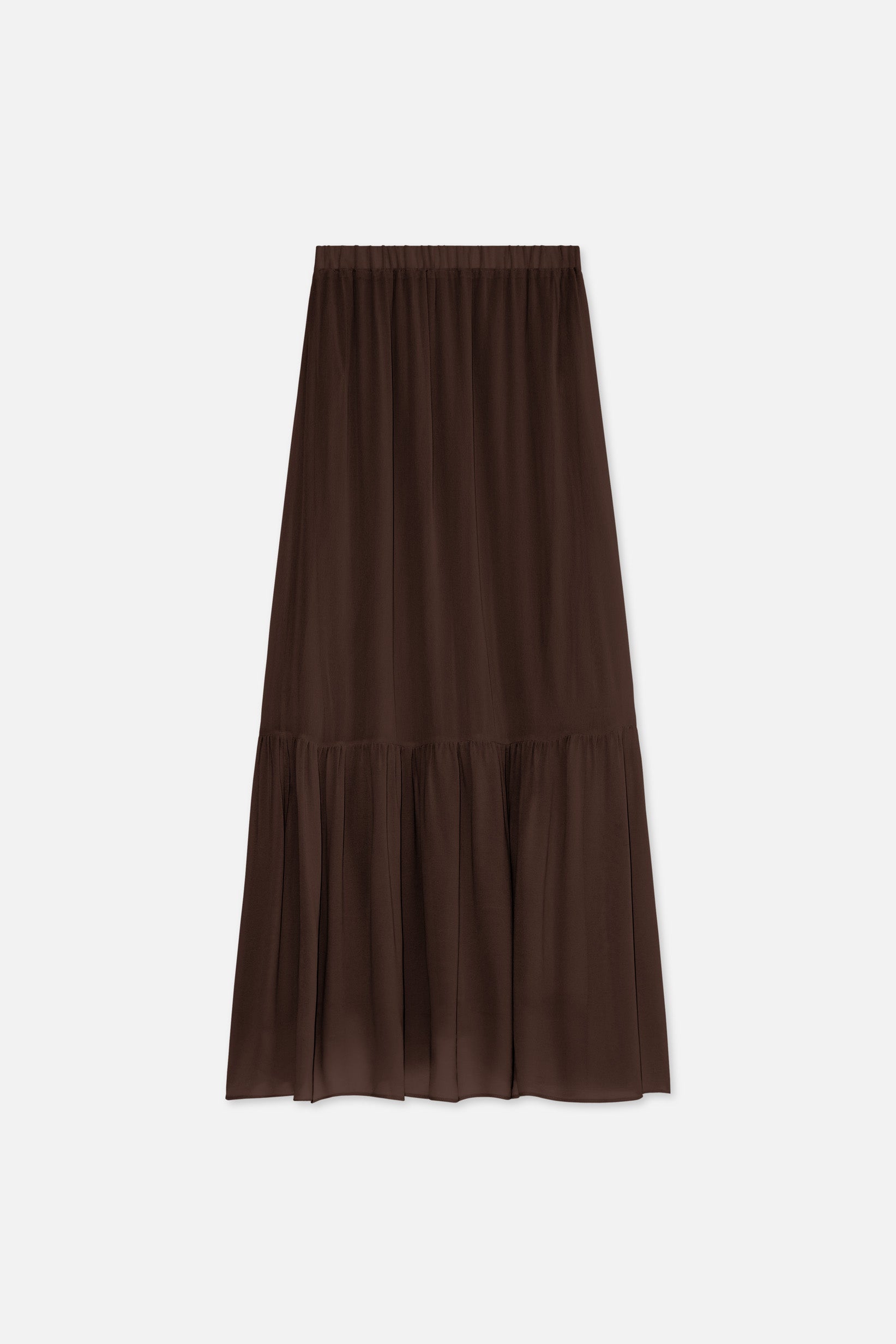 Romantic Ruffle Skirt | Burnt Mocha