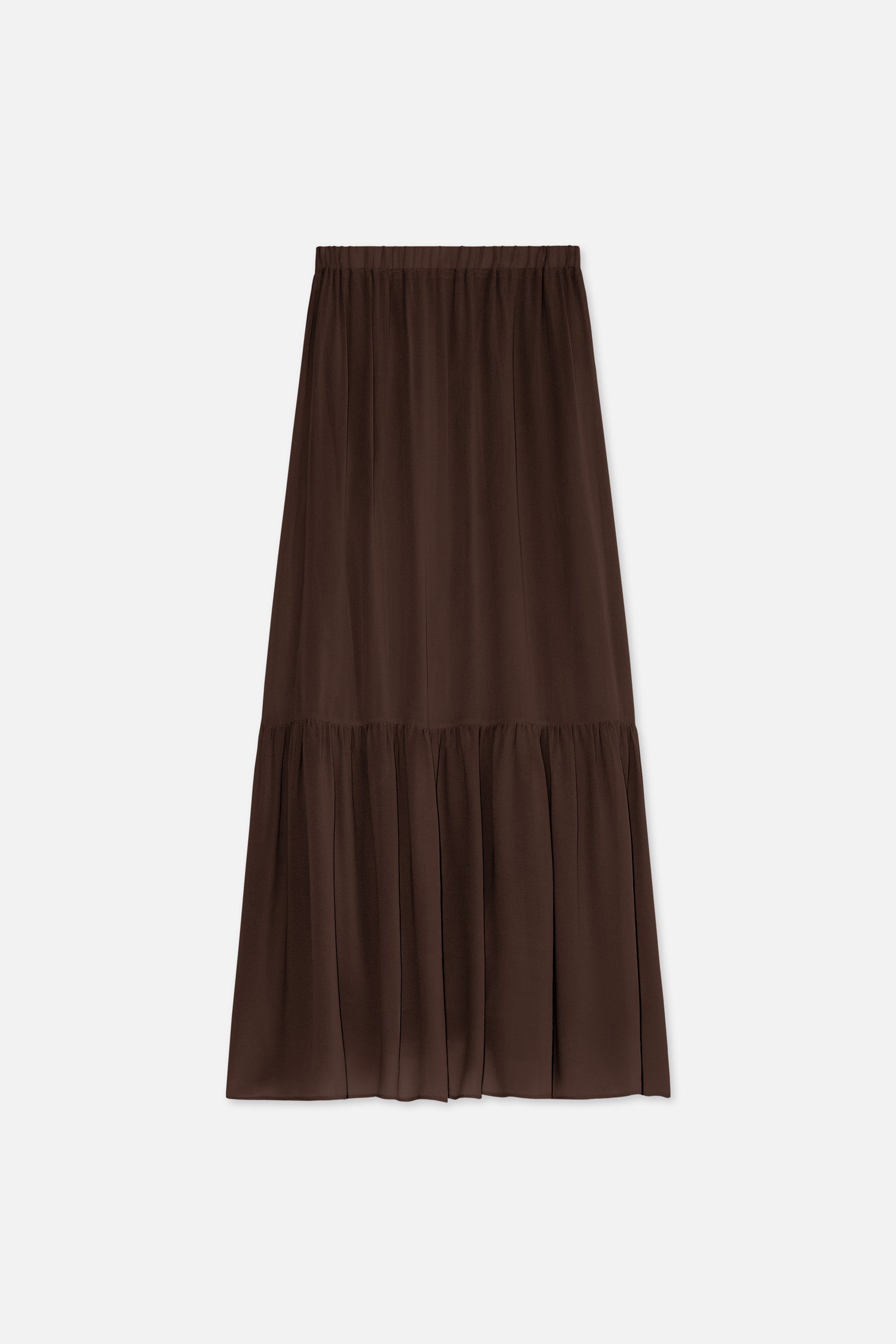 Romantic Ruffle Skirt | Burnt Mocha