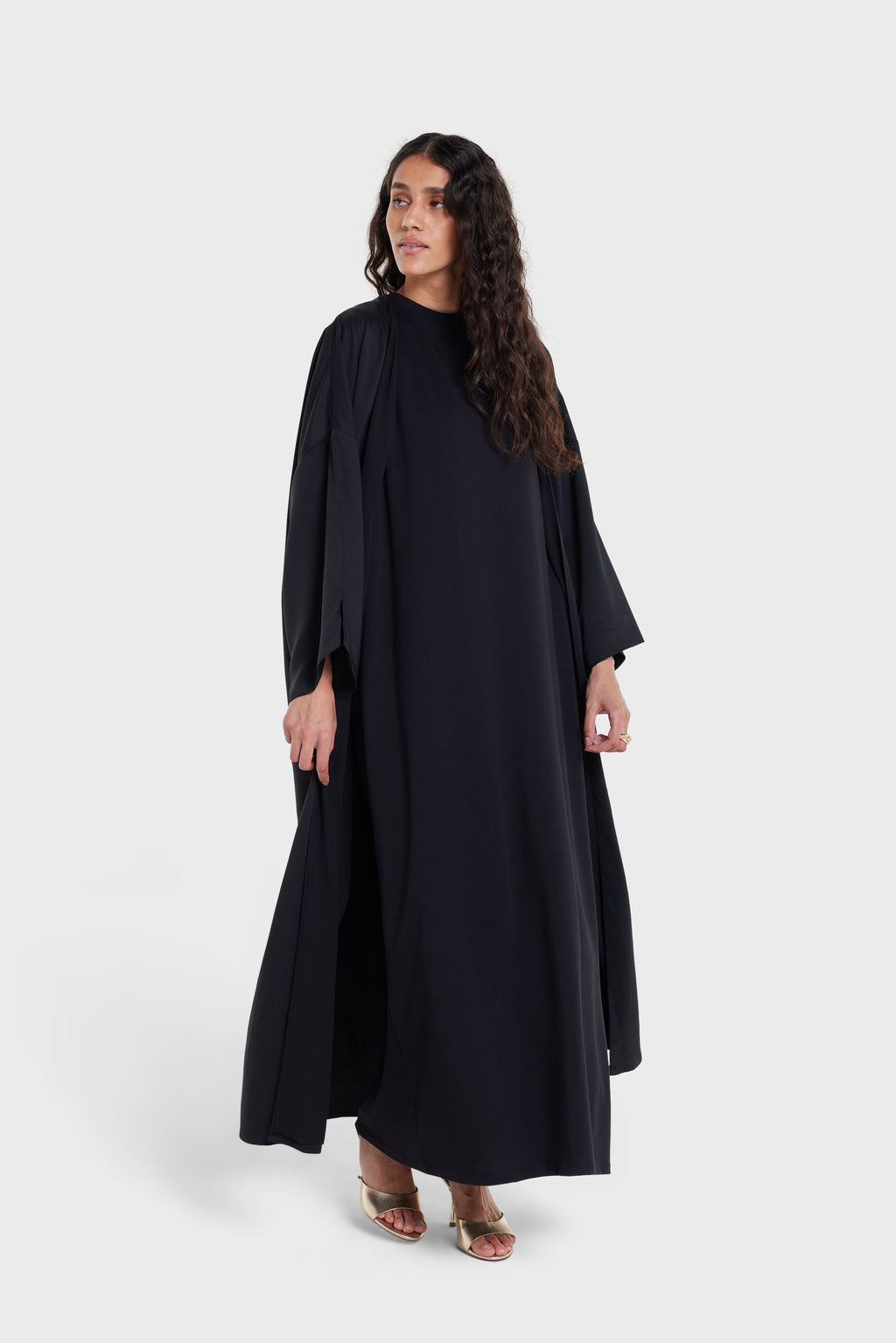 black cotton sleeveless dress | mensitlist and hidden pockets. Cocktail dress with an SIZE:US 8