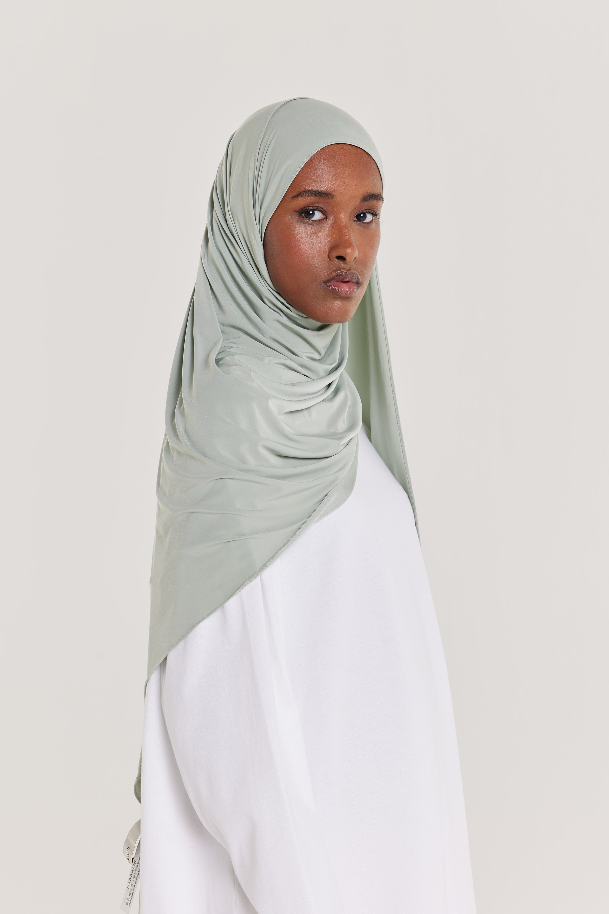 Liquid Jersey Scarf | Misty Green