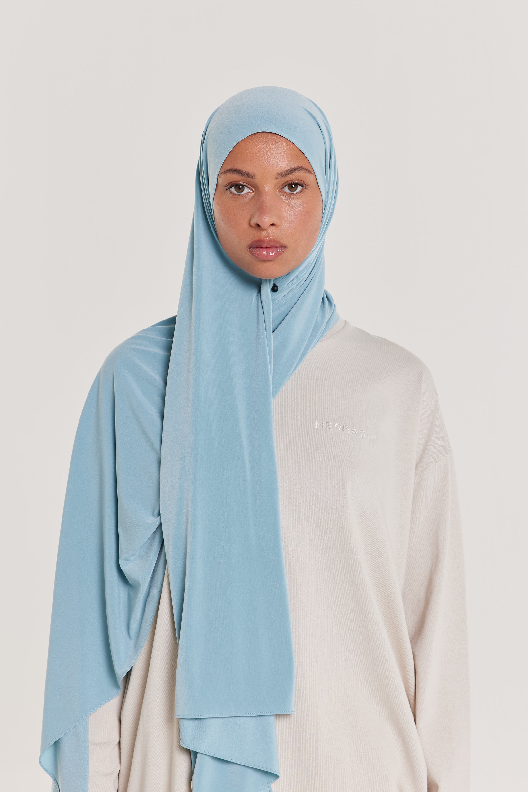Premium Jersey Scarf | Stone Blue