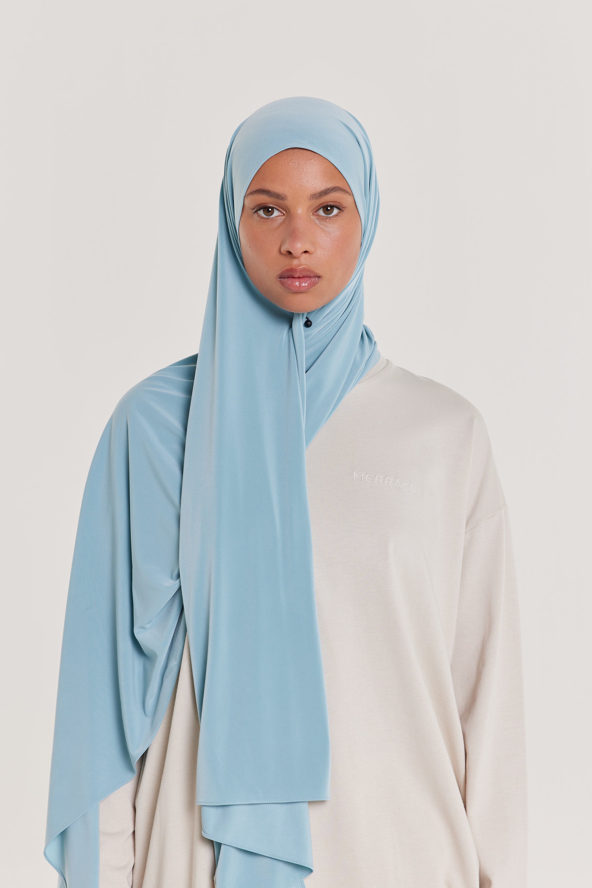 Premium Jersey Scarf | Stone Blue