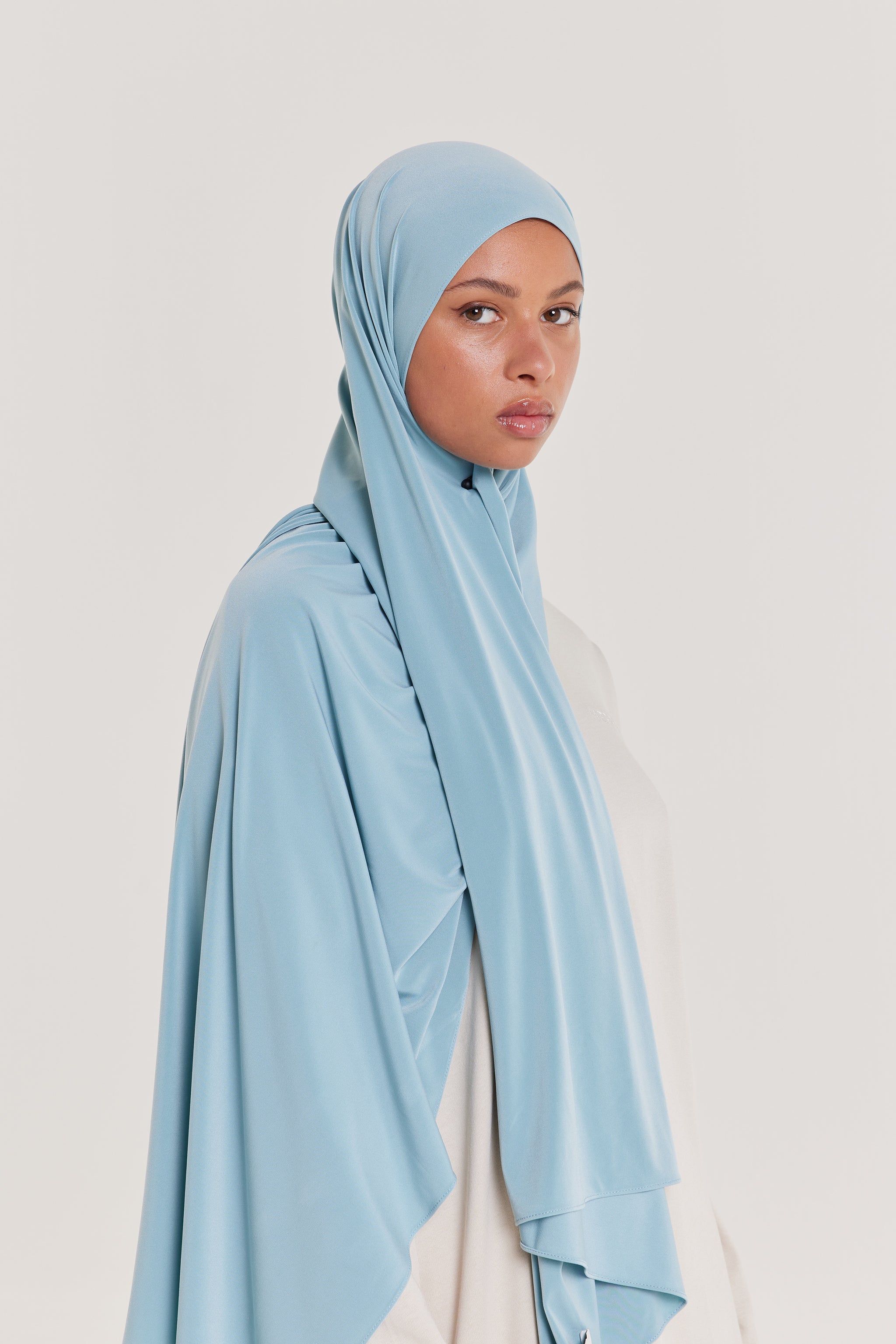 Premium Jersey Scarf | Stone Blue