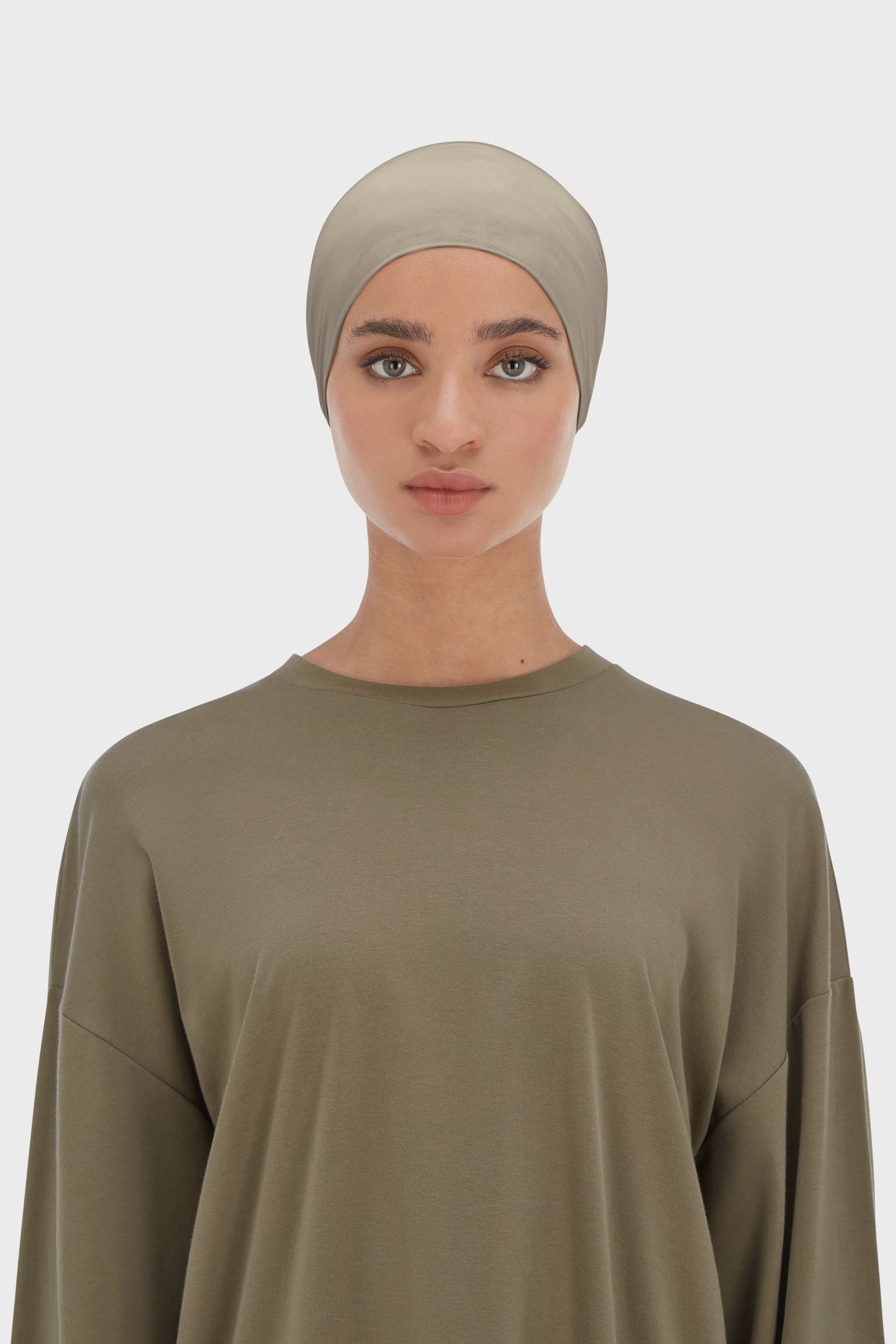Bamboo Tube Underscarf | Taupe