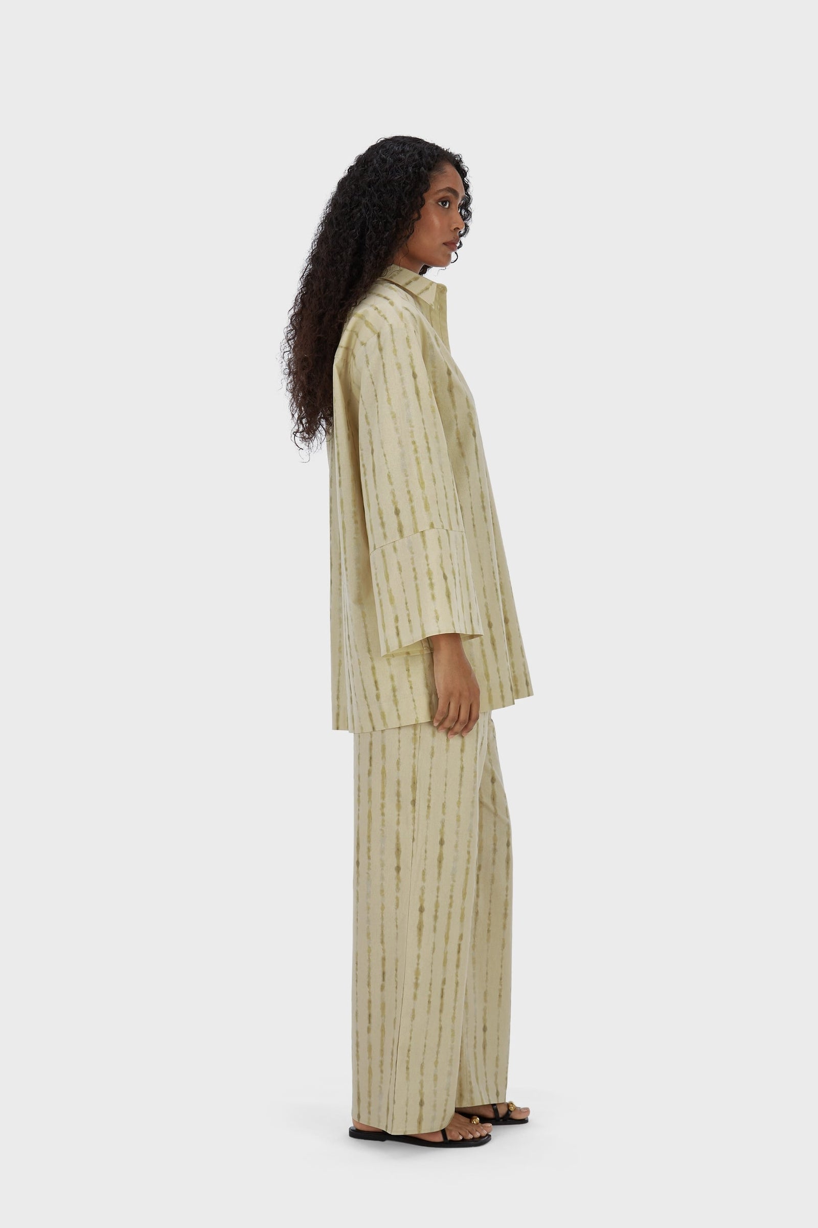 Shibori Pants | Soft Khaki