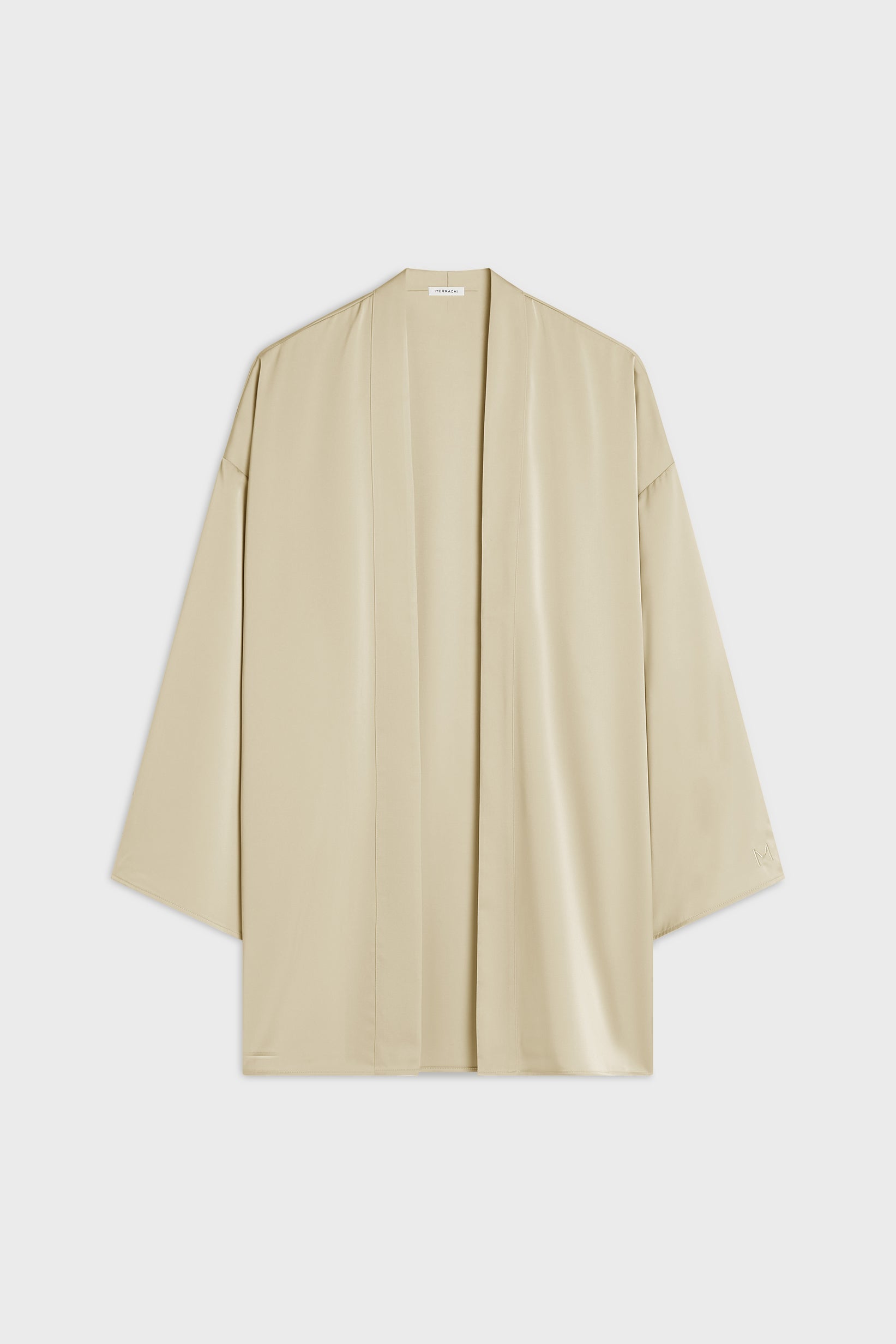 Short Satin Abaya | Brown Rice