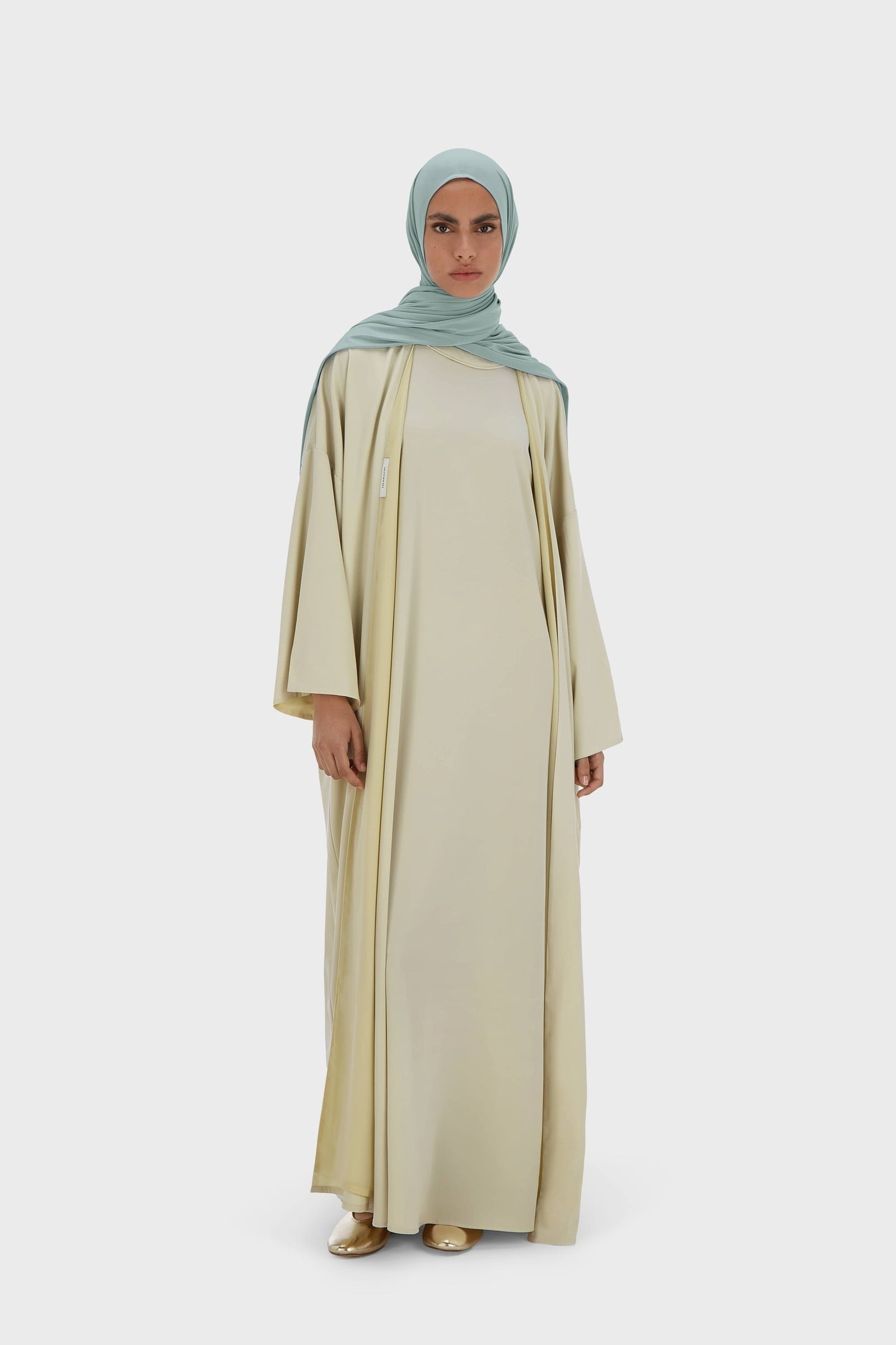 Sleeveless Woven Dress Regular | Light Moss