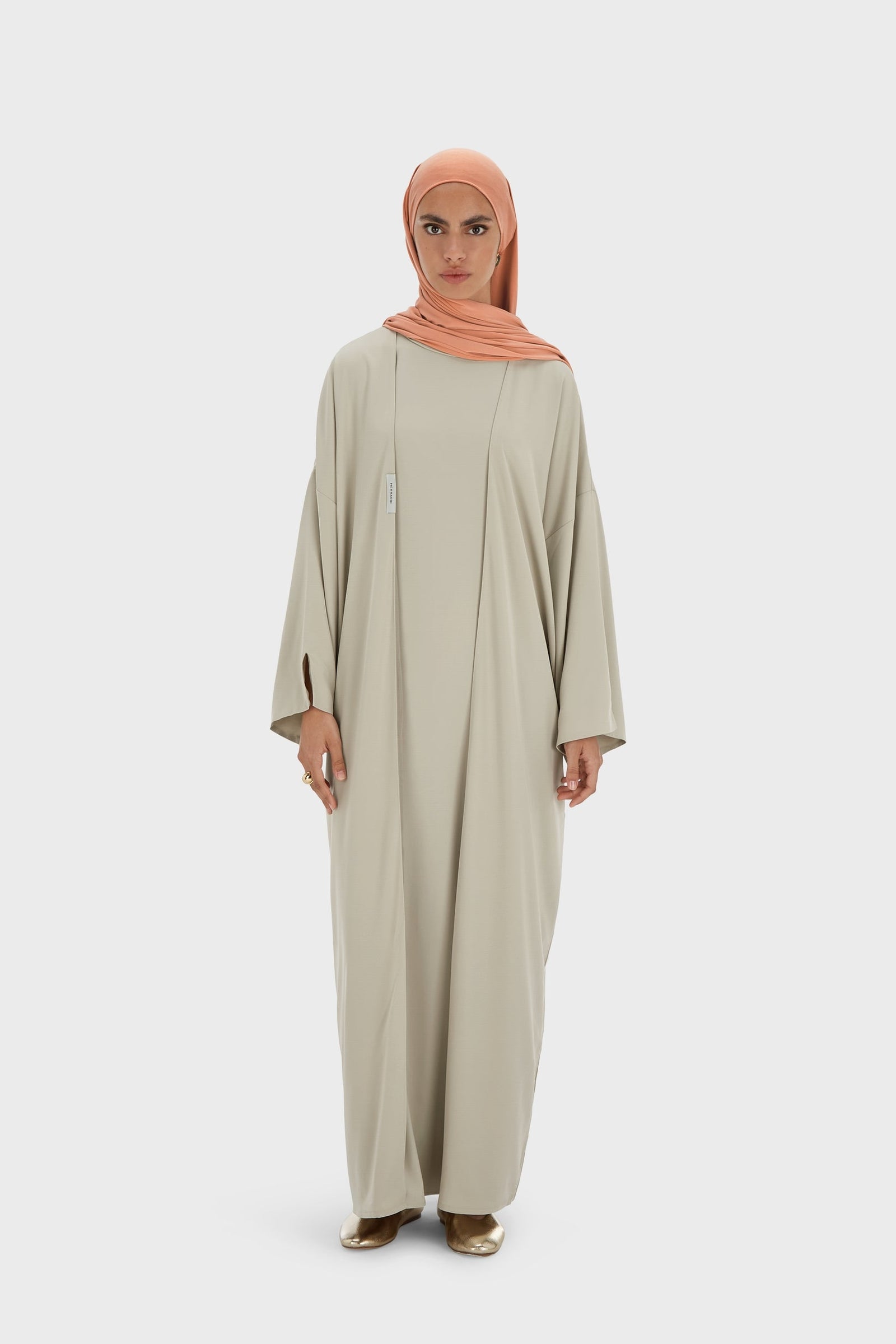 Sleeveless Woven Dress Regular | Moss Gray
