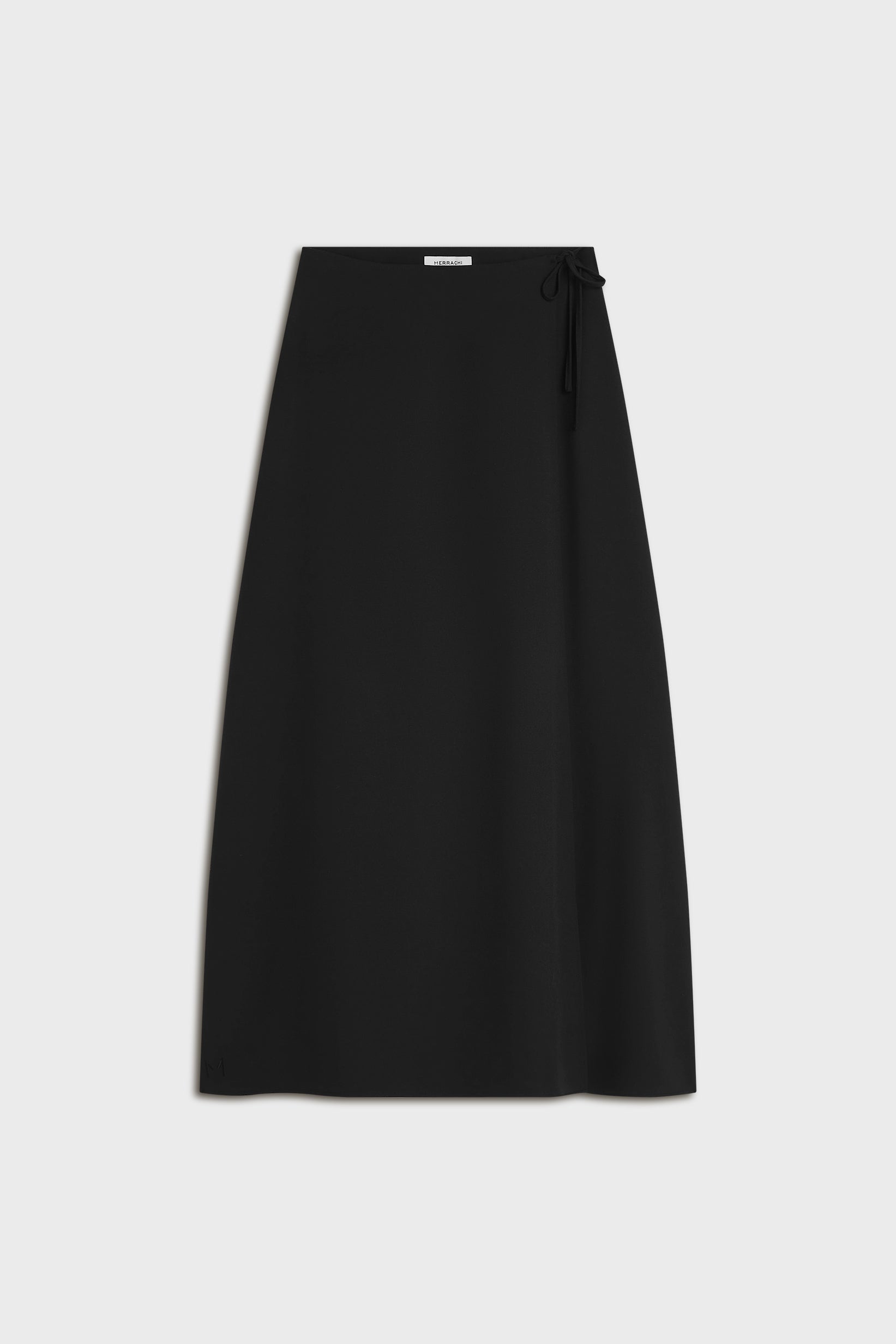 スカート MURRAL Monochrome wrapped skirt Black 2 Wrap Skirt | Black | MERRACHI