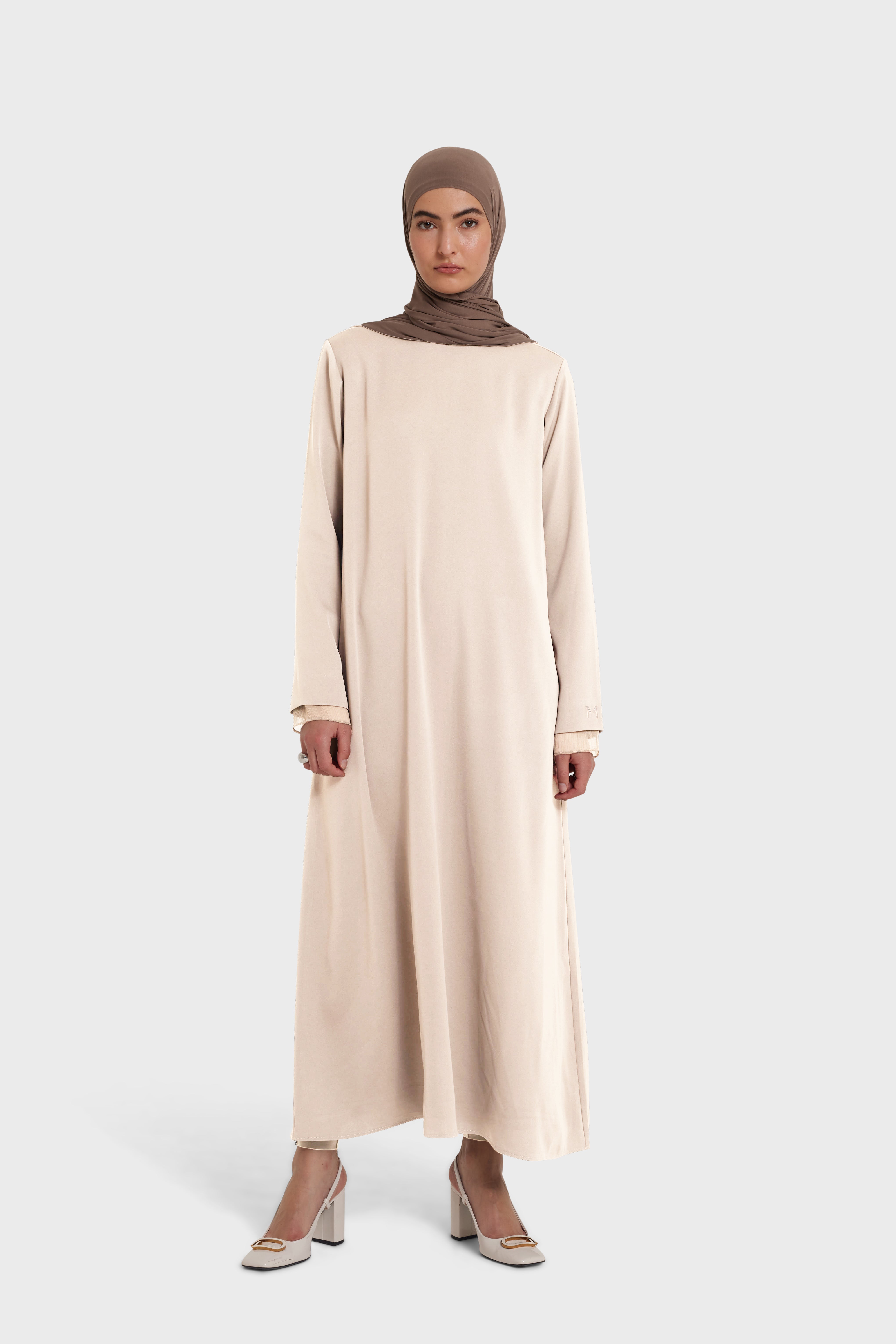 Satin Dress | Sand