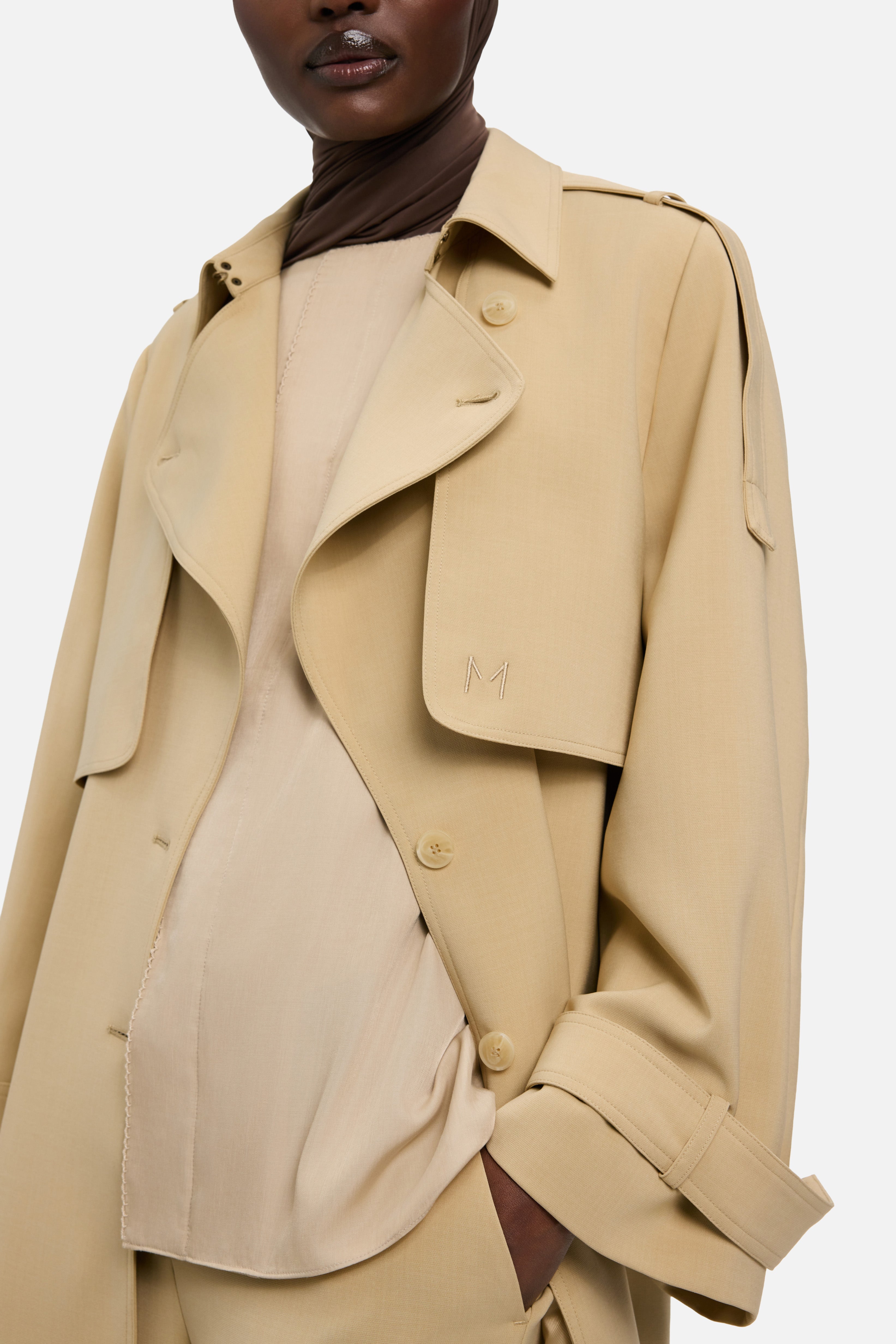 Short Trench Jacket | Desert Clay