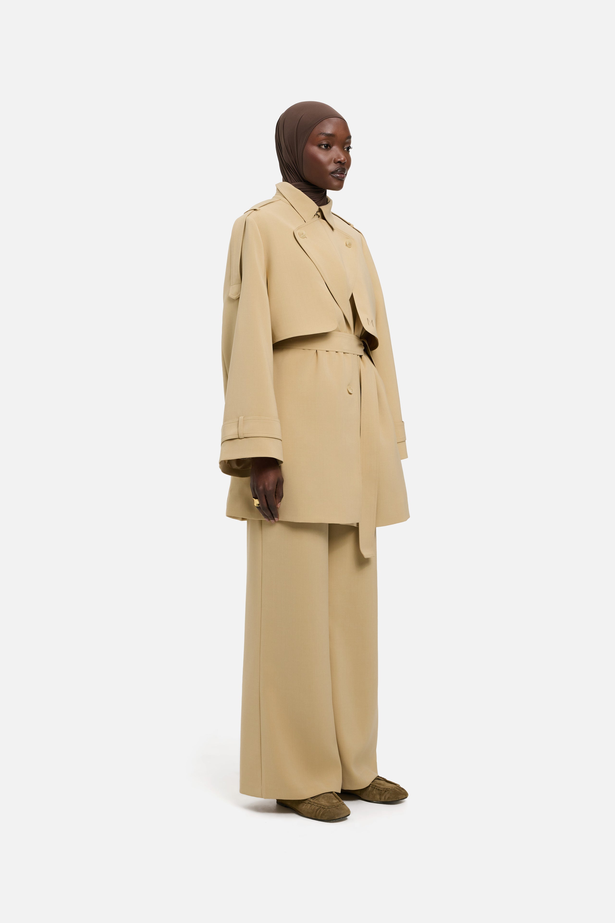 Short Trench Jacket | Desert Clay