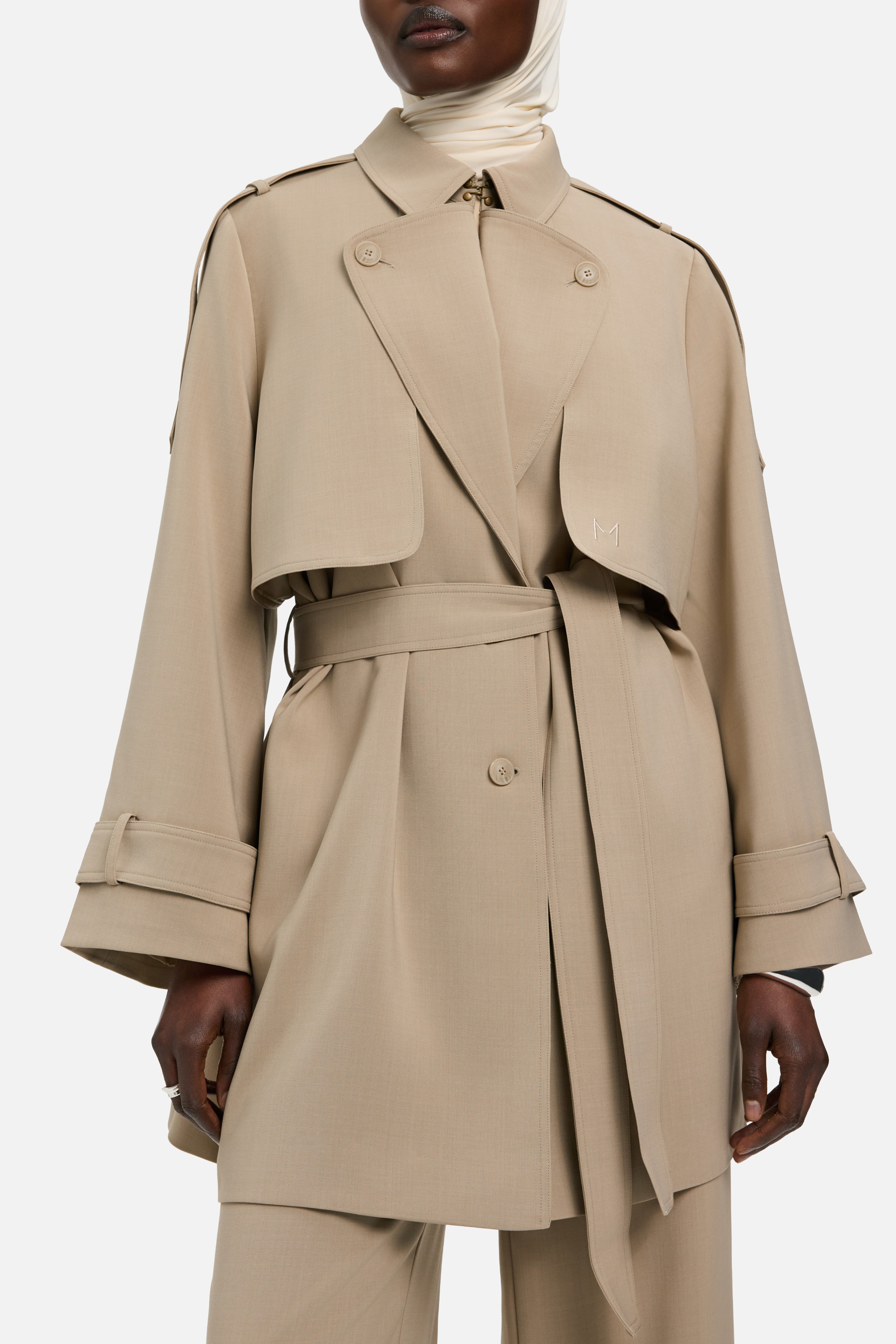 Short Trench Jacket | Mocha