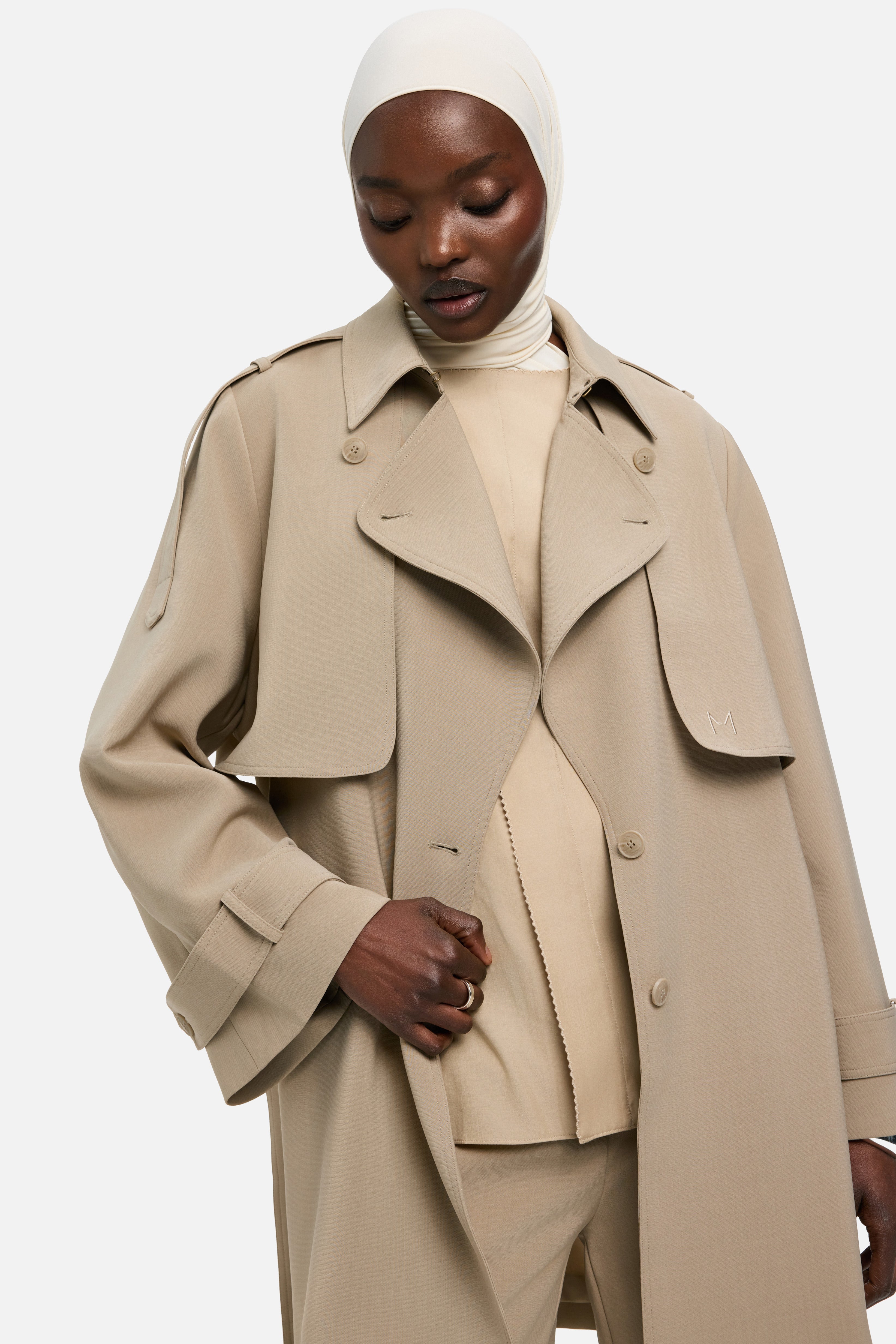 Short Trench Jacket | Mocha