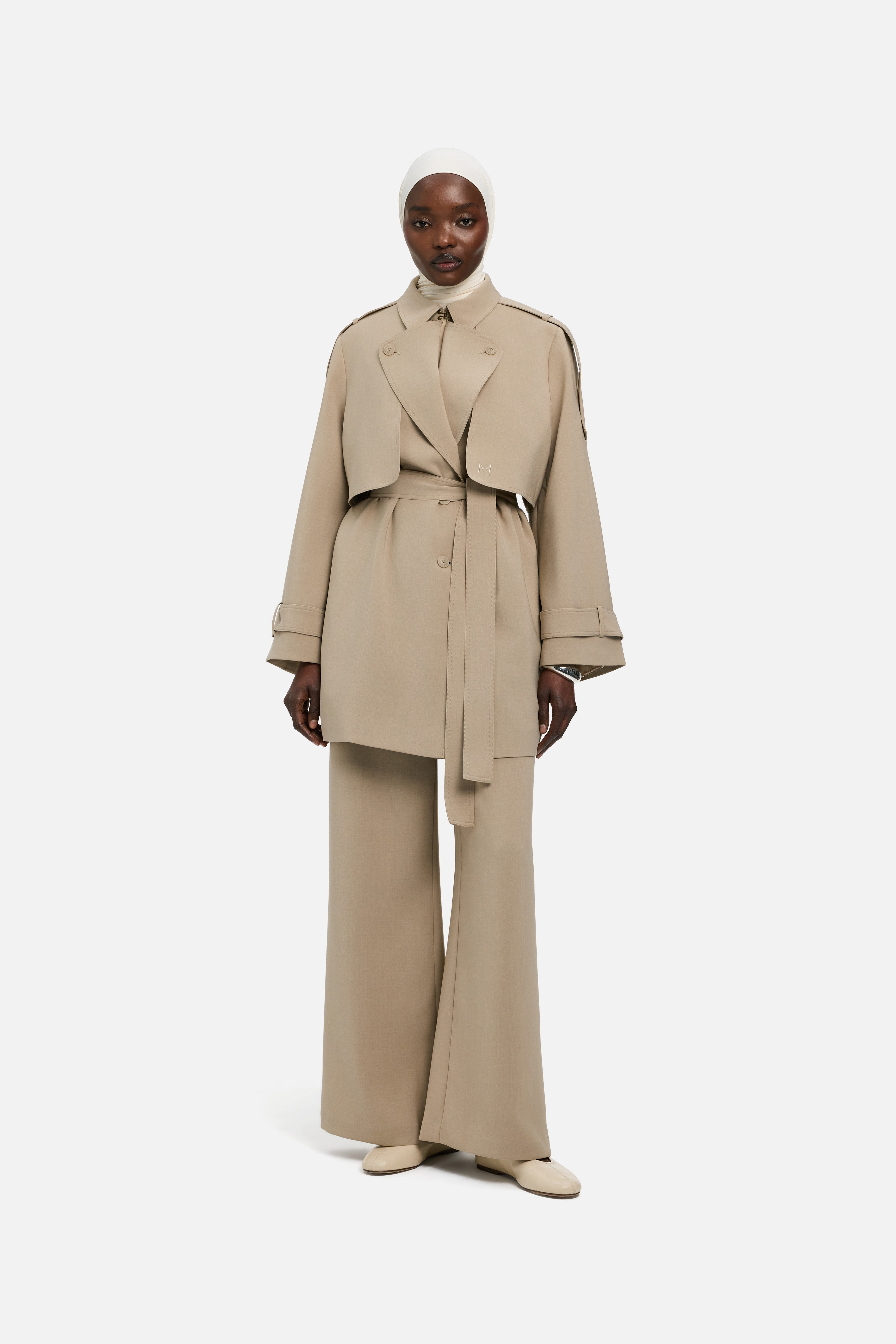 Short Trench Jacket | Mocha