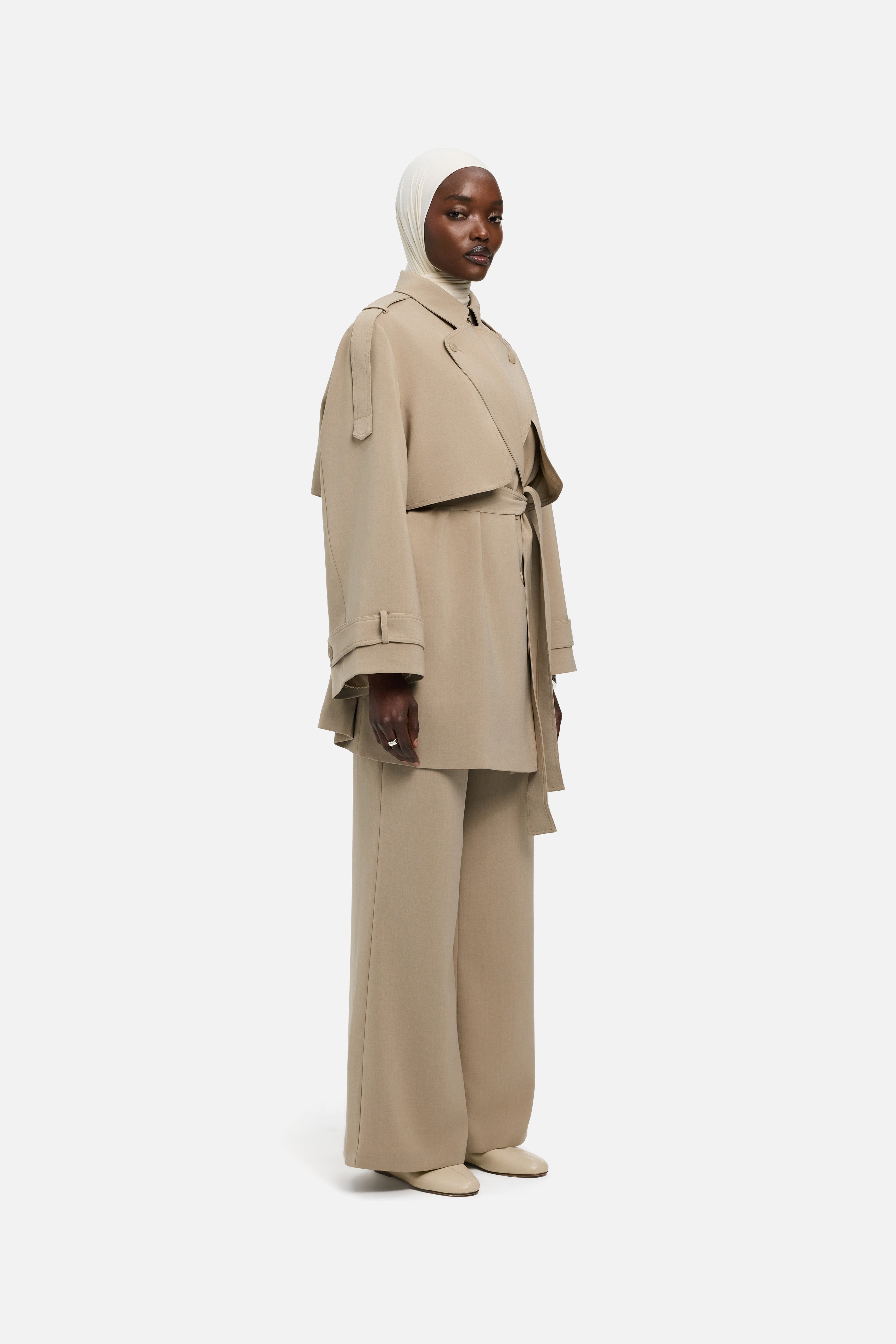 Short Trench Jacket | Mocha