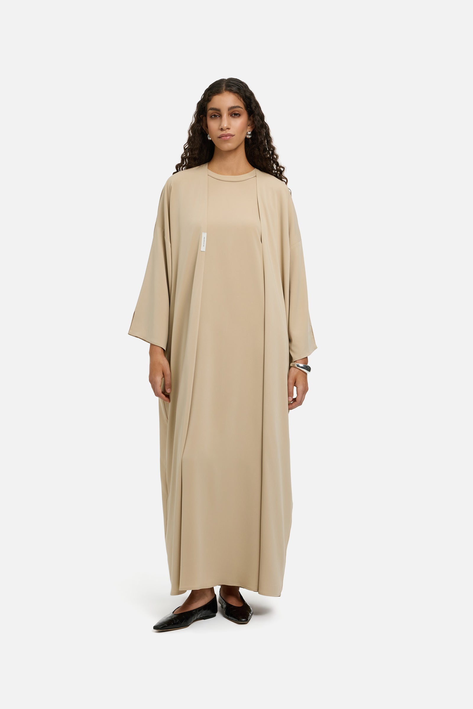 Sleeveless Woven Dress Regular | Oat